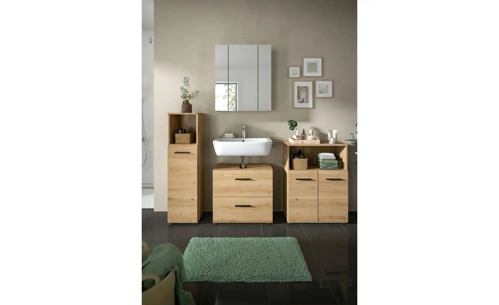 Badkombination  Igelsbachsee ¦ holzfarben ¦ Maße (cm): B: 180 H: 185 Schrän günstig online kaufen