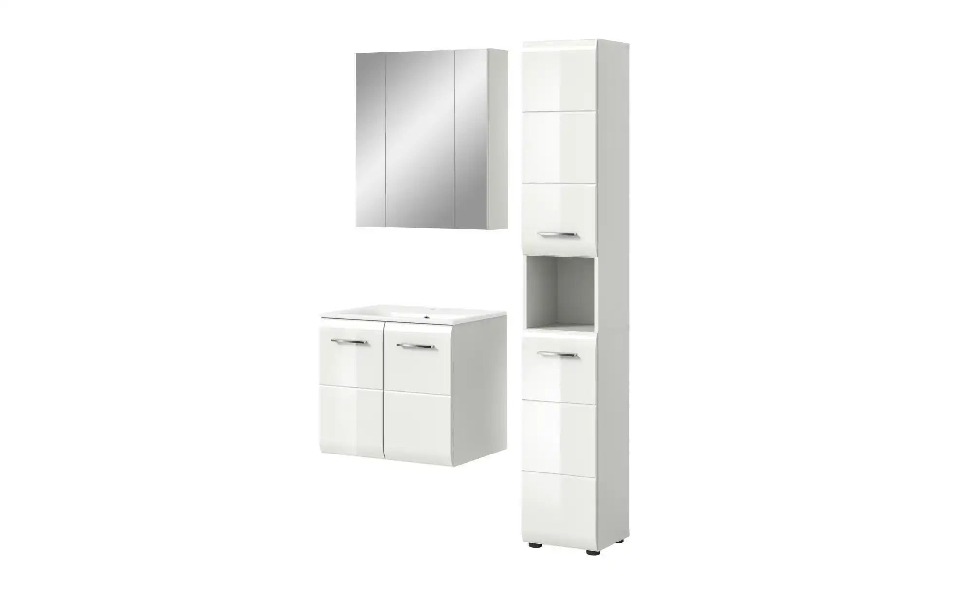 Badkombination   ¦ weiß ¦ Maße (cm): B: 105 H: 185 Schränke > Badschränke > günstig online kaufen