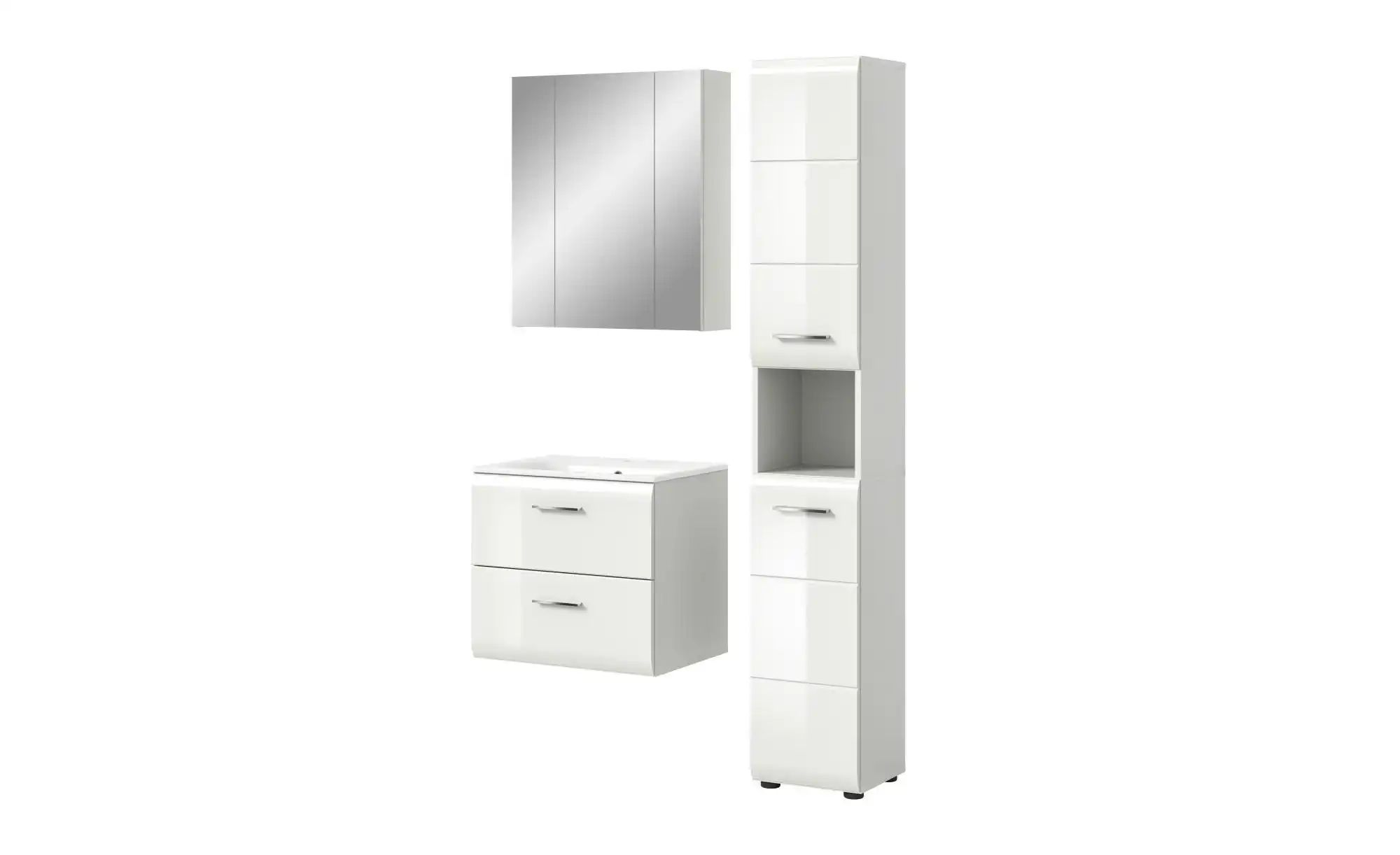 Badkombination   ¦ weiß ¦ Maße (cm): B: 105 H: 185 Schränke > Badschränke > günstig online kaufen