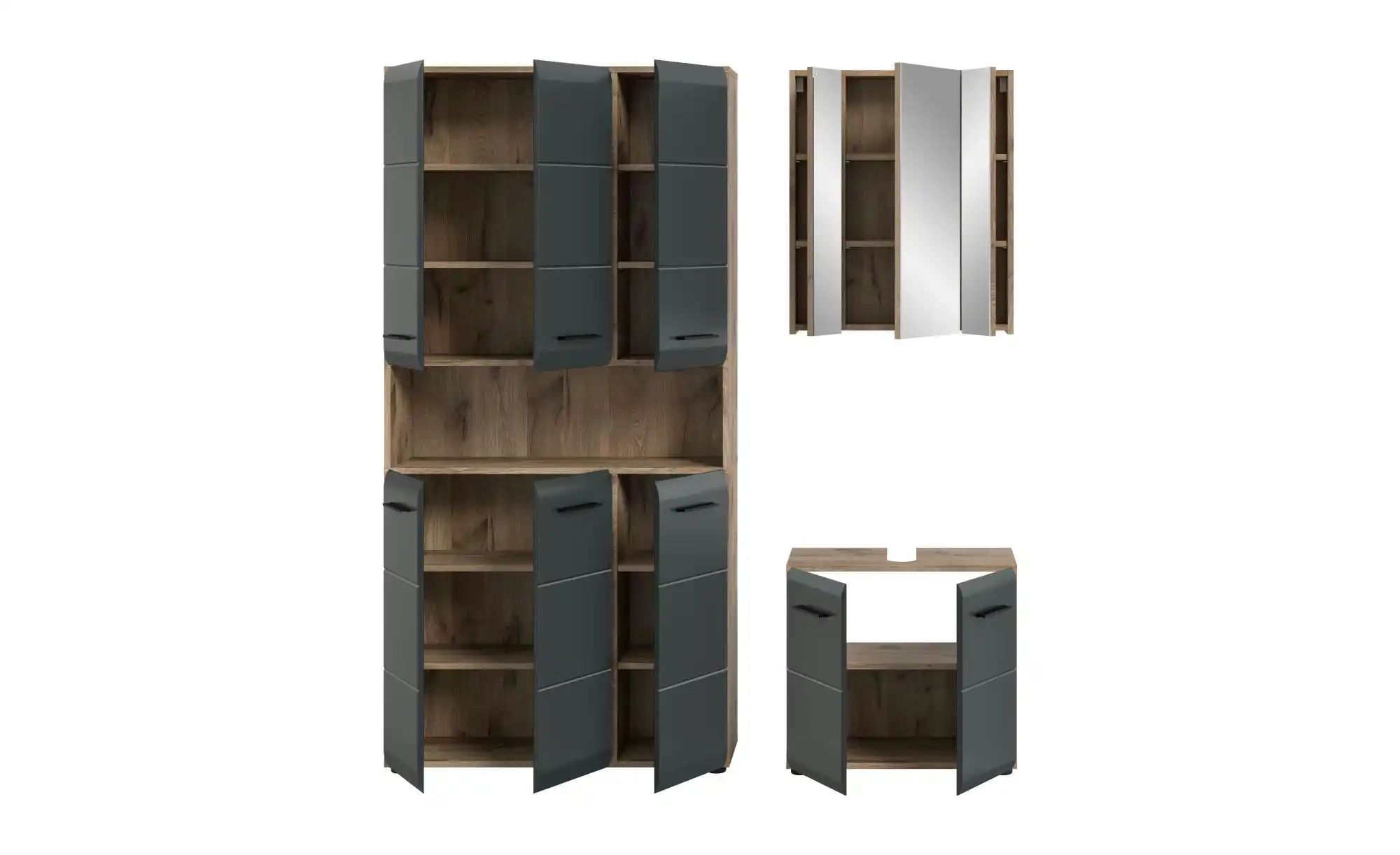 Badkombination  Igelsbachsee ¦ holzfarben ¦ Maße (cm): B: 165 H: 185 Schrän günstig online kaufen