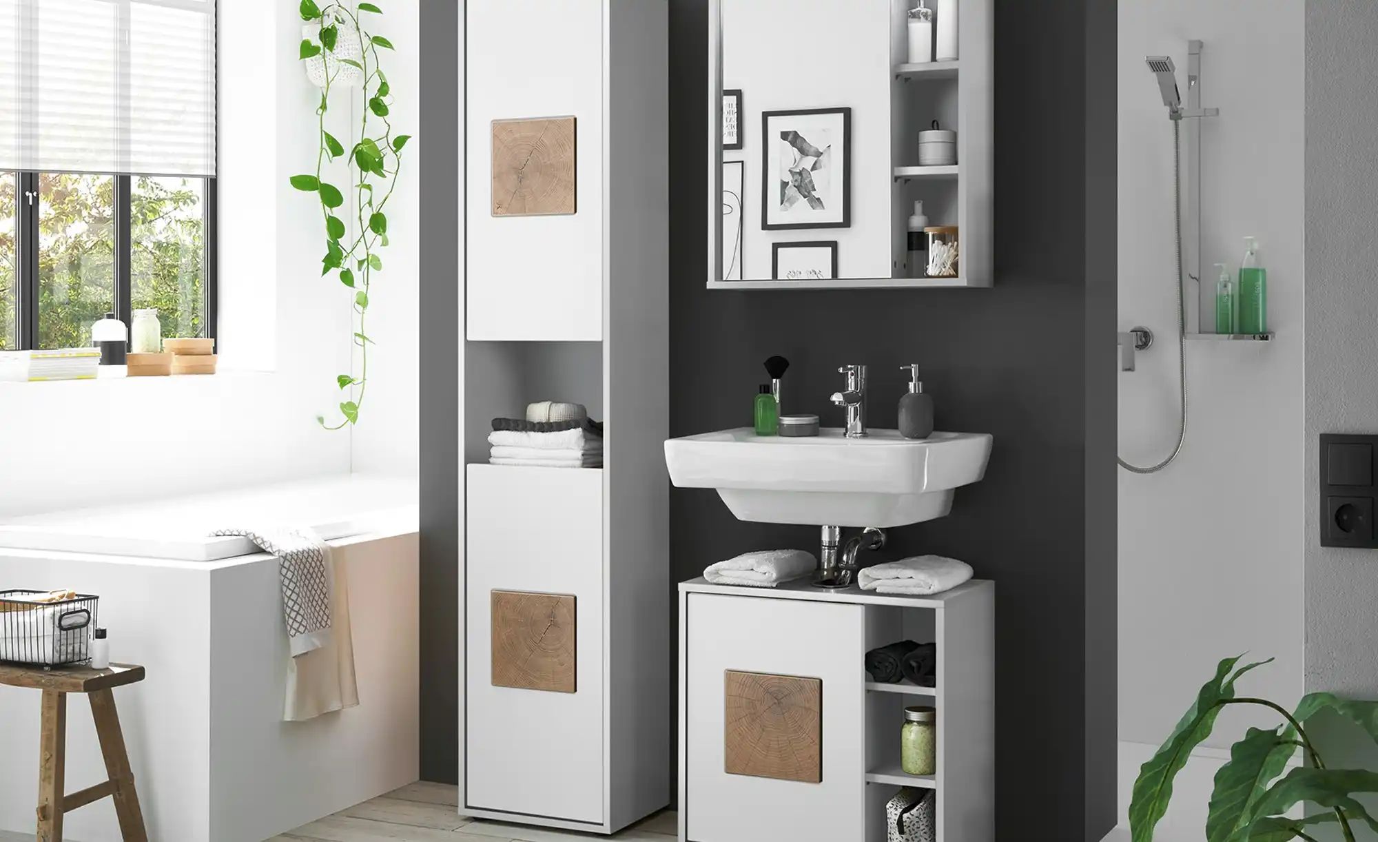 Thumbnail - Spiegelschrank Gremminer See ¦ weiß ¦ Maße (cm): B: 60 H: 70 T: 20.0 Schränke > Badschränke > Spiegelschränke - Höffner