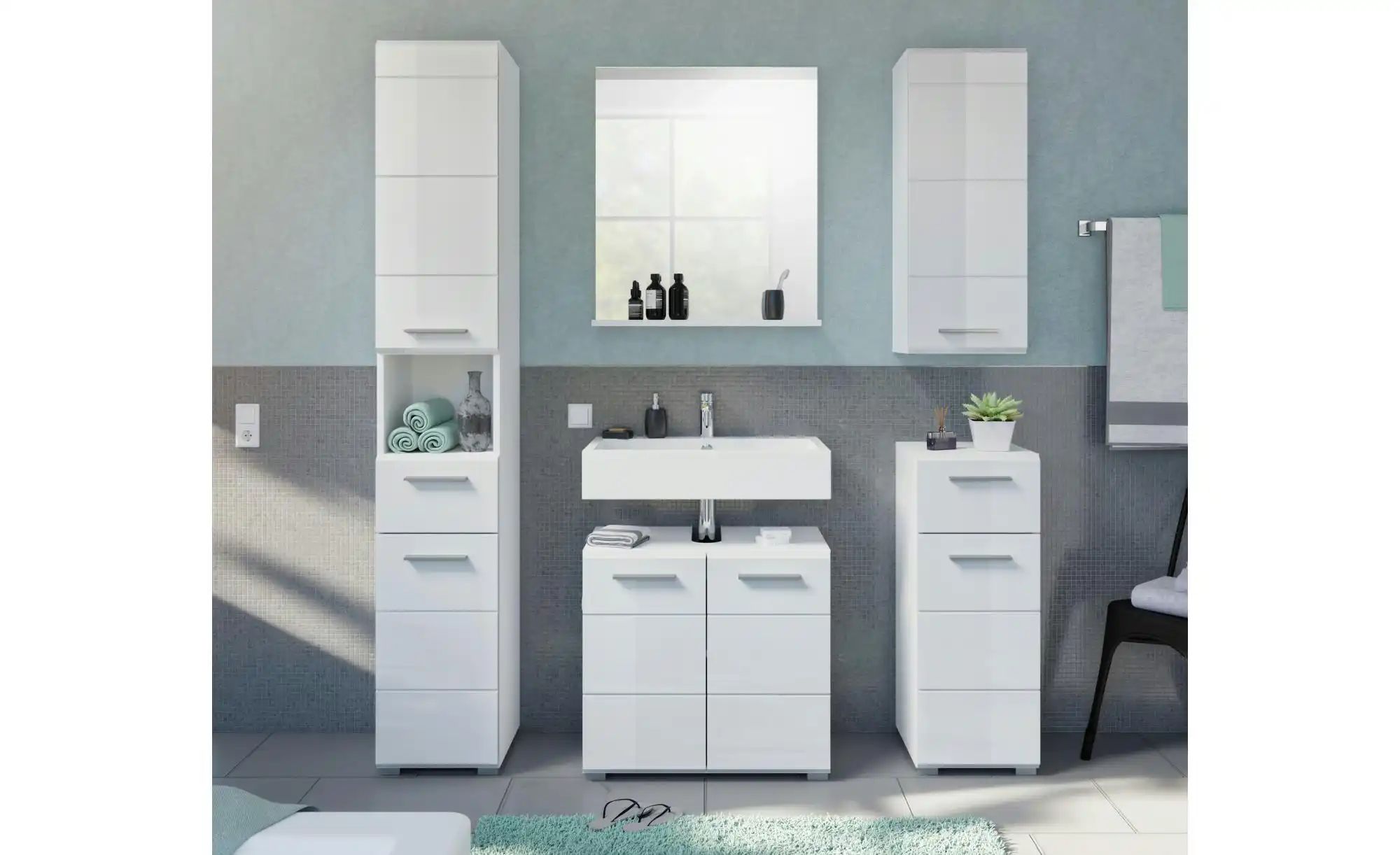 Hochschrank  Lehnitzsee ¦ weiß ¦ Maße (cm): B: 30 H: 182 T: 31.0 Schränke > günstig online kaufen