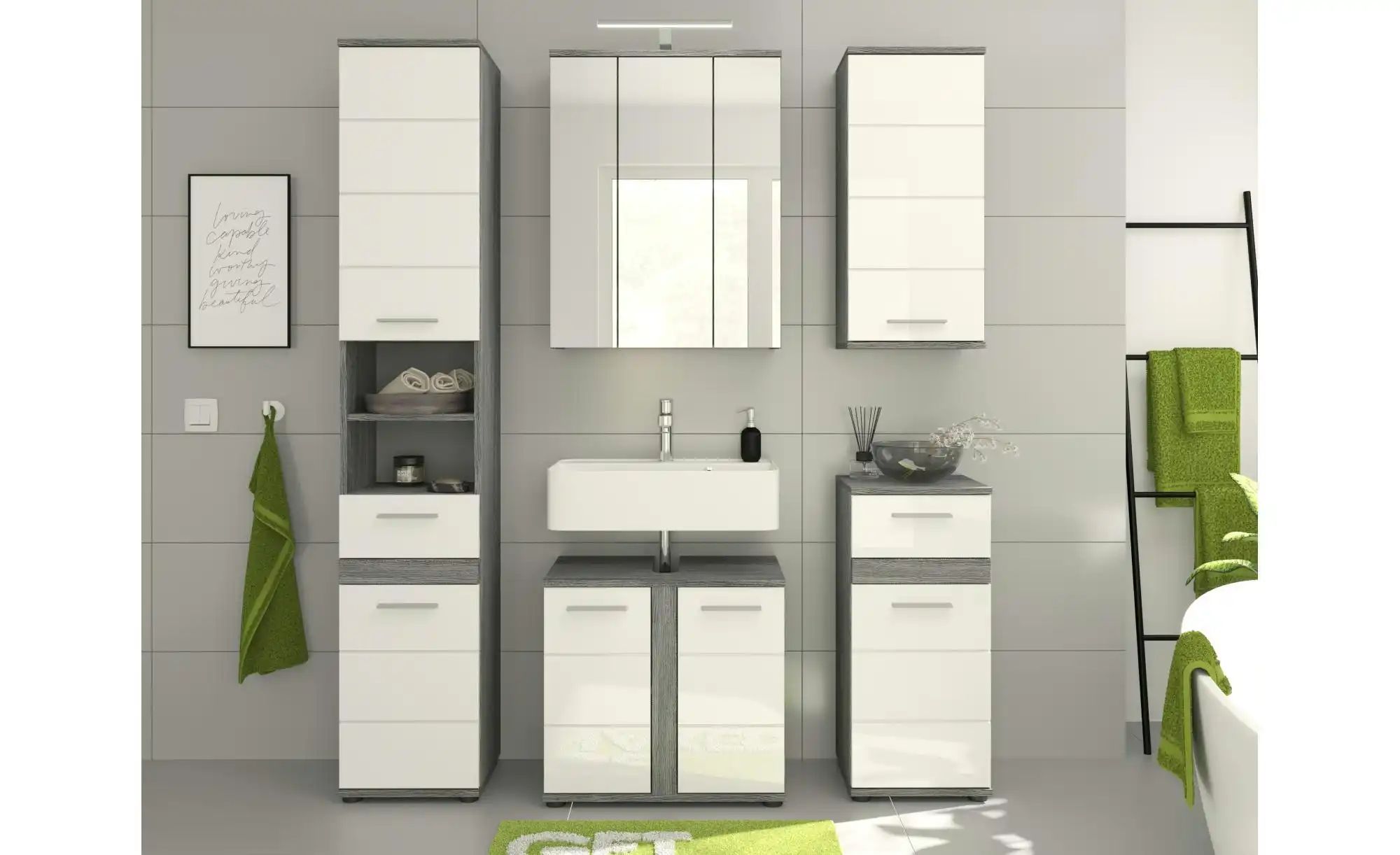 Hängeschrank   Blankensee ¦ weiß ¦ Maße (cm): B: 35 H: 77 T: 25.0 Schränke günstig online kaufen