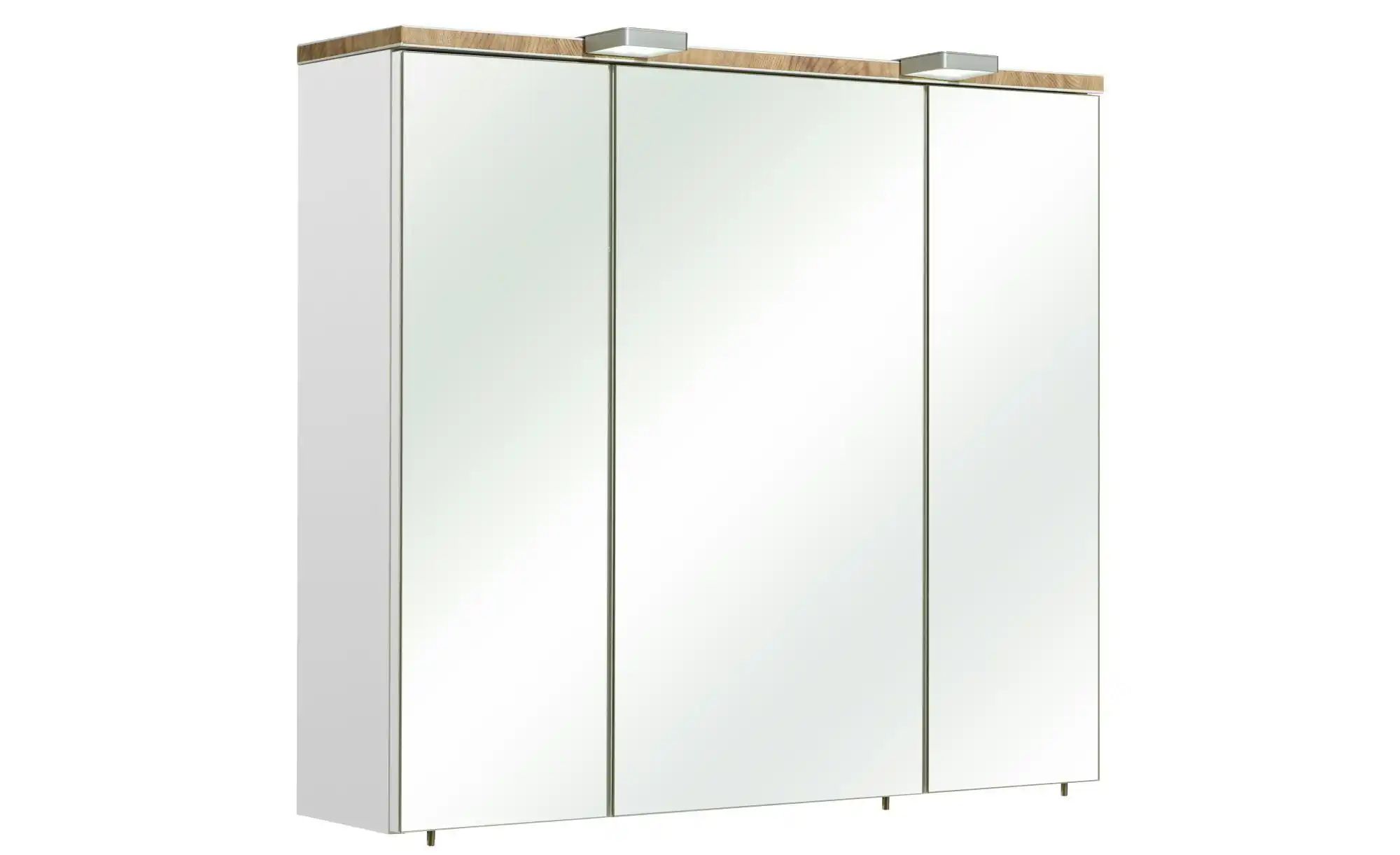 Spiegelschrank  Dreieckssee ¦ weiß ¦ Maße (cm): B: 80 H: 70 Schränke > Bads günstig online kaufen