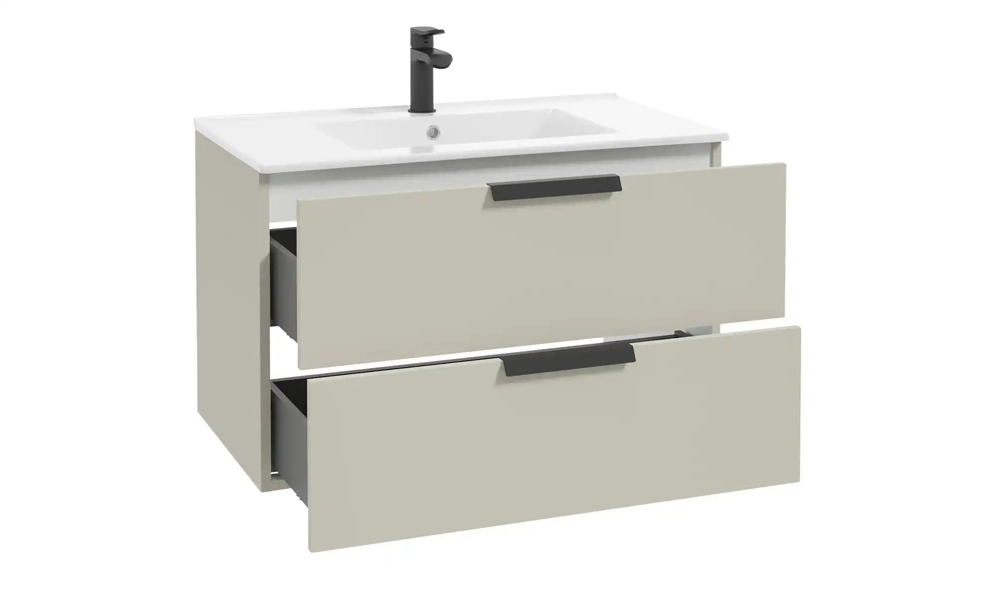 Waschtischunterschrank  Fährsee ¦ beige ¦ Maße (cm): B: 80 H: 50 T: 45.0 Sc günstig online kaufen