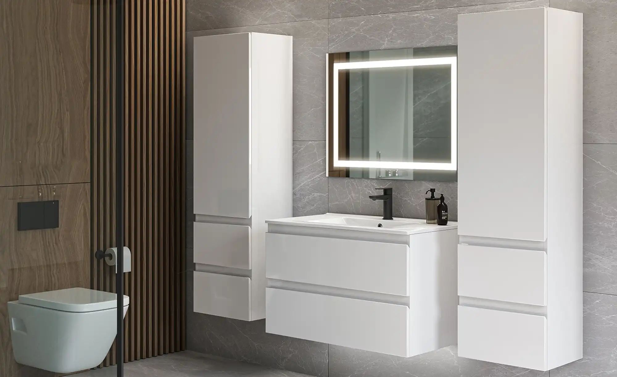 Hochschrank  Conventer See  ¦ weiß ¦ Maße (cm): B: 40 H: 140 T: 32.0 Schrän günstig online kaufen