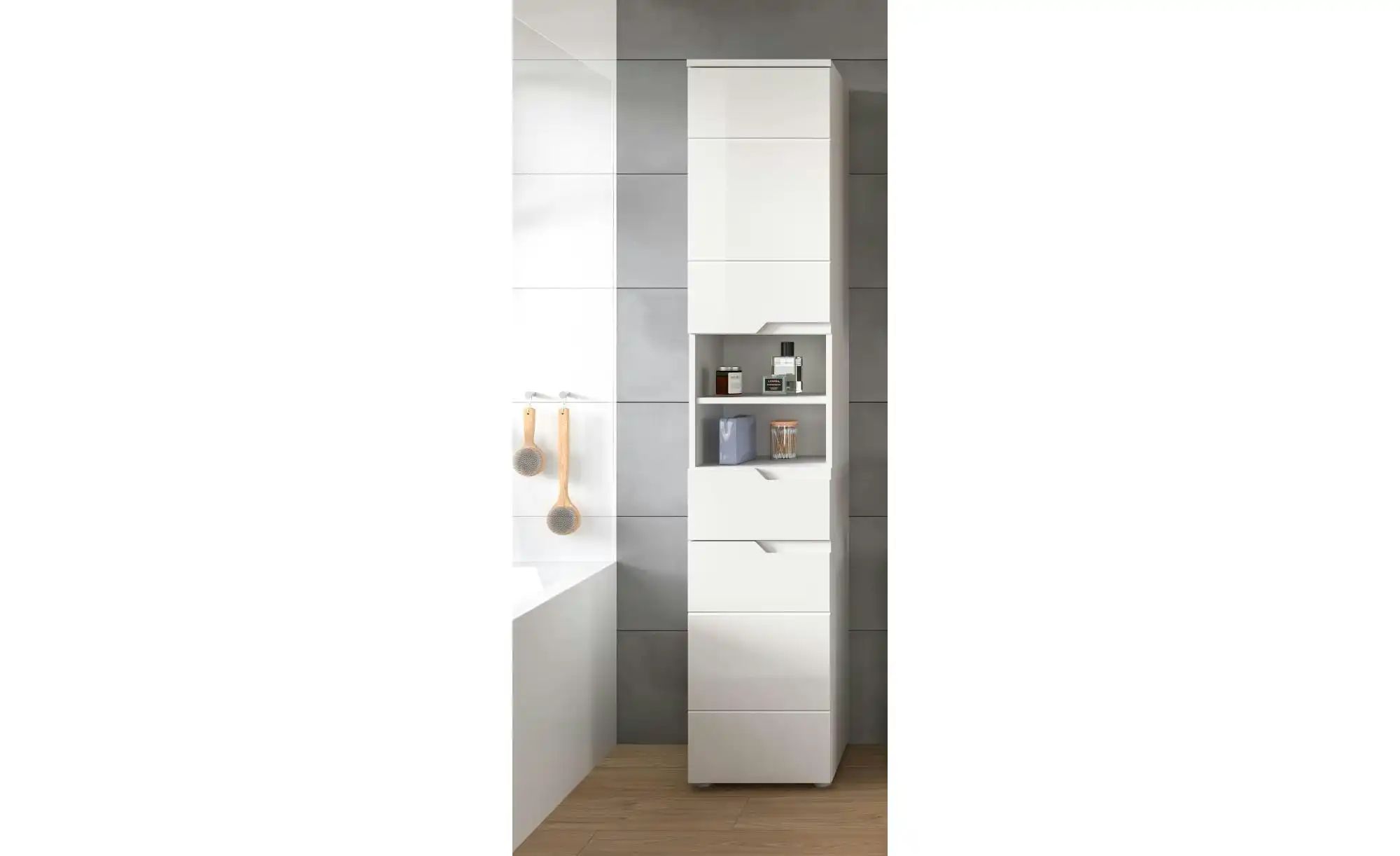 Thumbnail - Hochschrank  Sorpsee ¦ weiß ¦ Maße (cm): B: 38 H: 193 Schränke > Badschränke > Bad-Hochschränke - Höffner