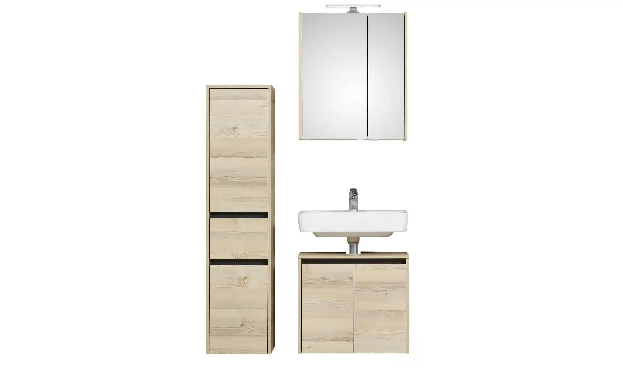 Badkombination  Dillinger See ¦ holzfarben ¦ Maße (cm): B: 95 H: 200 Schrän günstig online kaufen