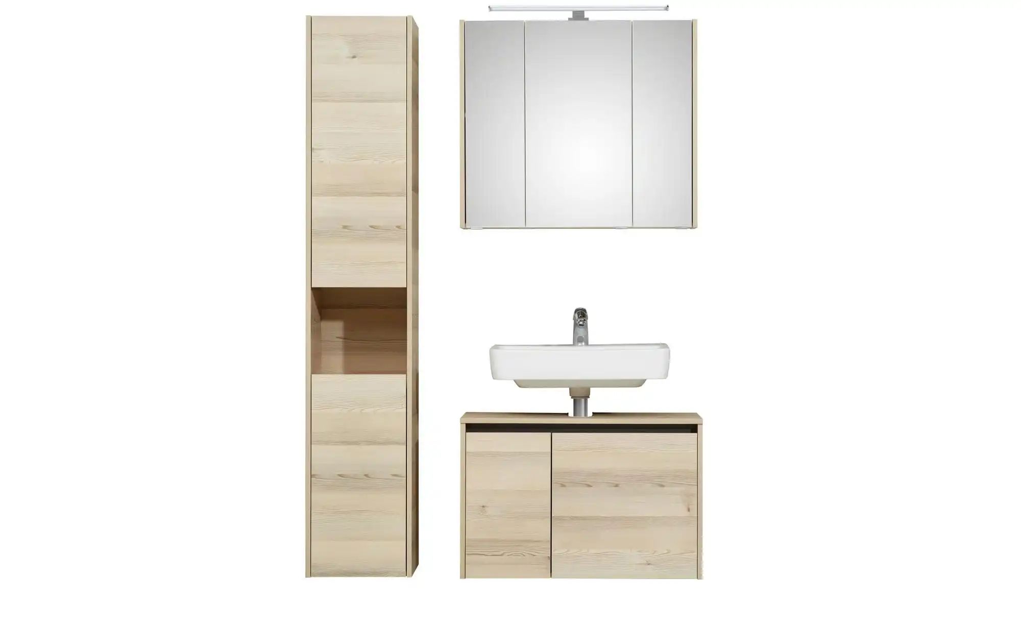 Badkombination  Dillinger See ¦ holzfarben ¦ Maße (cm): B: 115 H: 200 Schrä günstig online kaufen