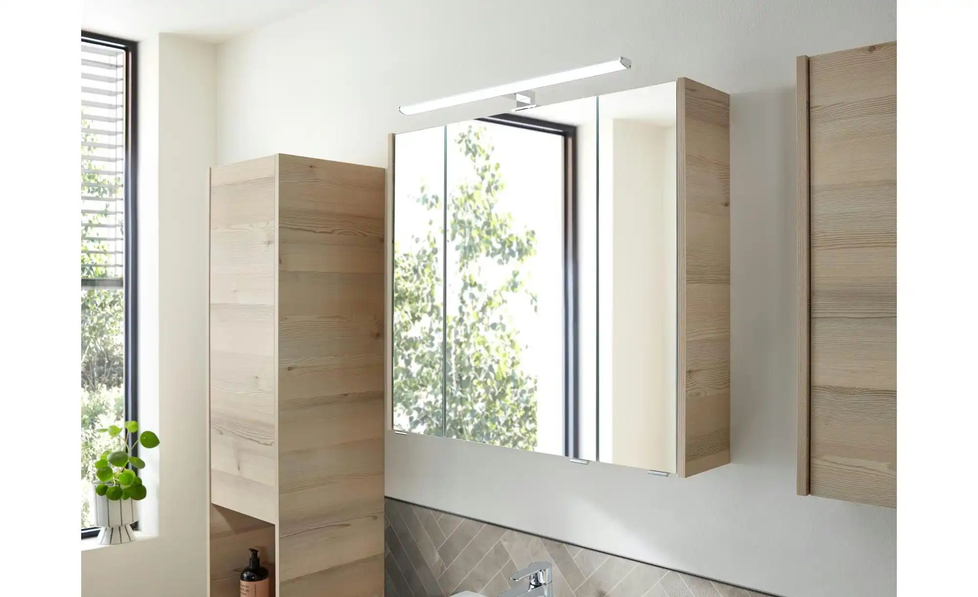 Thumbnail - Badkombination  Dillinger See ¦ holzfarben ¦ Maße (cm): B: 150 H: 200 Schränke > Badschränke > Komplett-Badkombinationen...