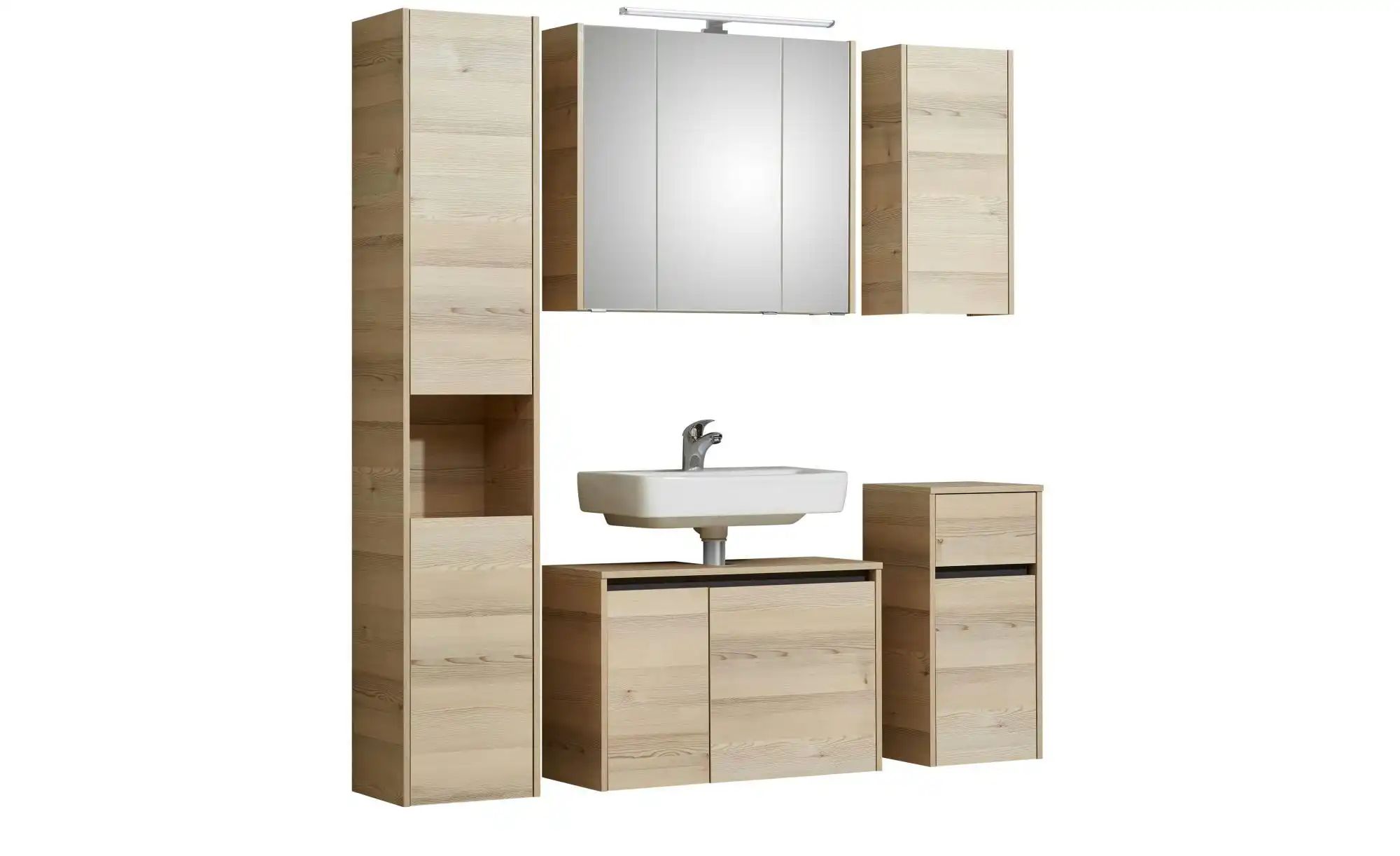 Thumbnail - Badkombination  Dillinger See ¦ holzfarben ¦ Maße (cm): B: 150 H: 200 Schränke > Badschränke > Komplett-Badkombinationen...