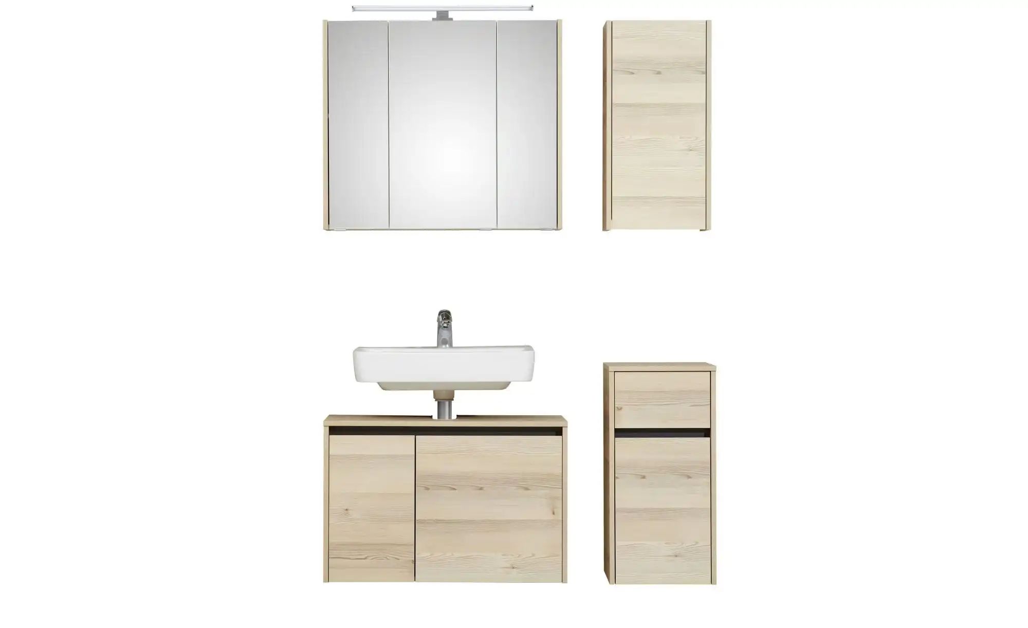 Badkombination  Dillinger See ¦ holzfarben ¦ Maße (cm): B: 115 H: 200 Schrä günstig online kaufen