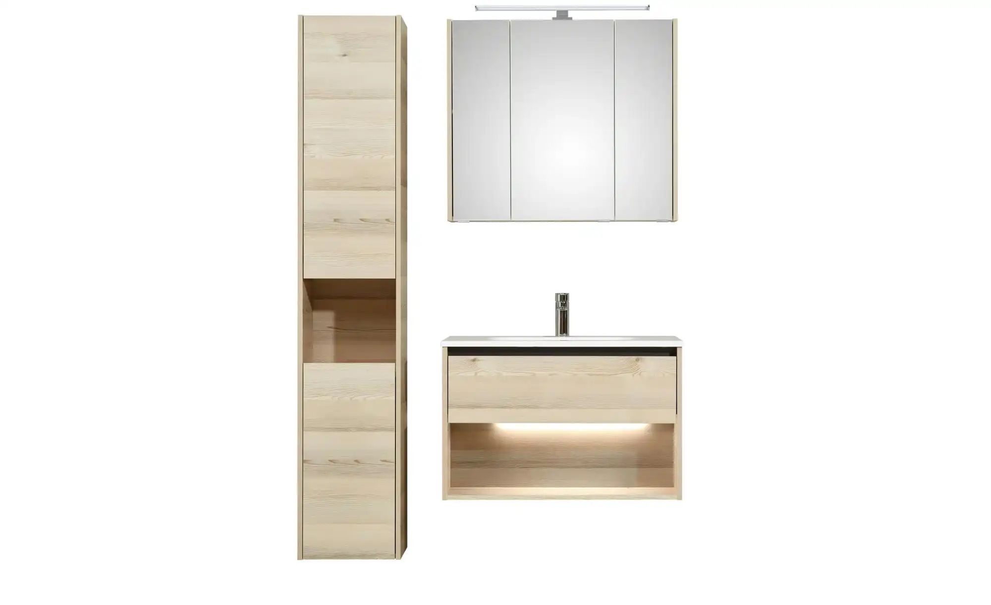 Badkombination  Dillinger See ¦ holzfarben ¦ Maße (cm): B: 81 H: 200 Schrän günstig online kaufen