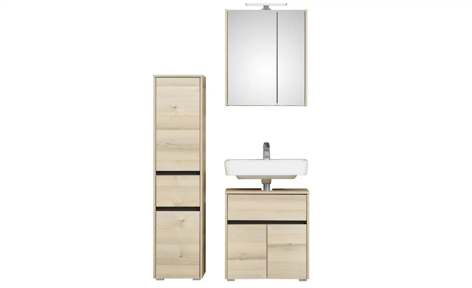 Badkombination  Dillinger See ¦ holzfarben ¦ Maße (cm): B: 95 H: 200 Schrän günstig online kaufen