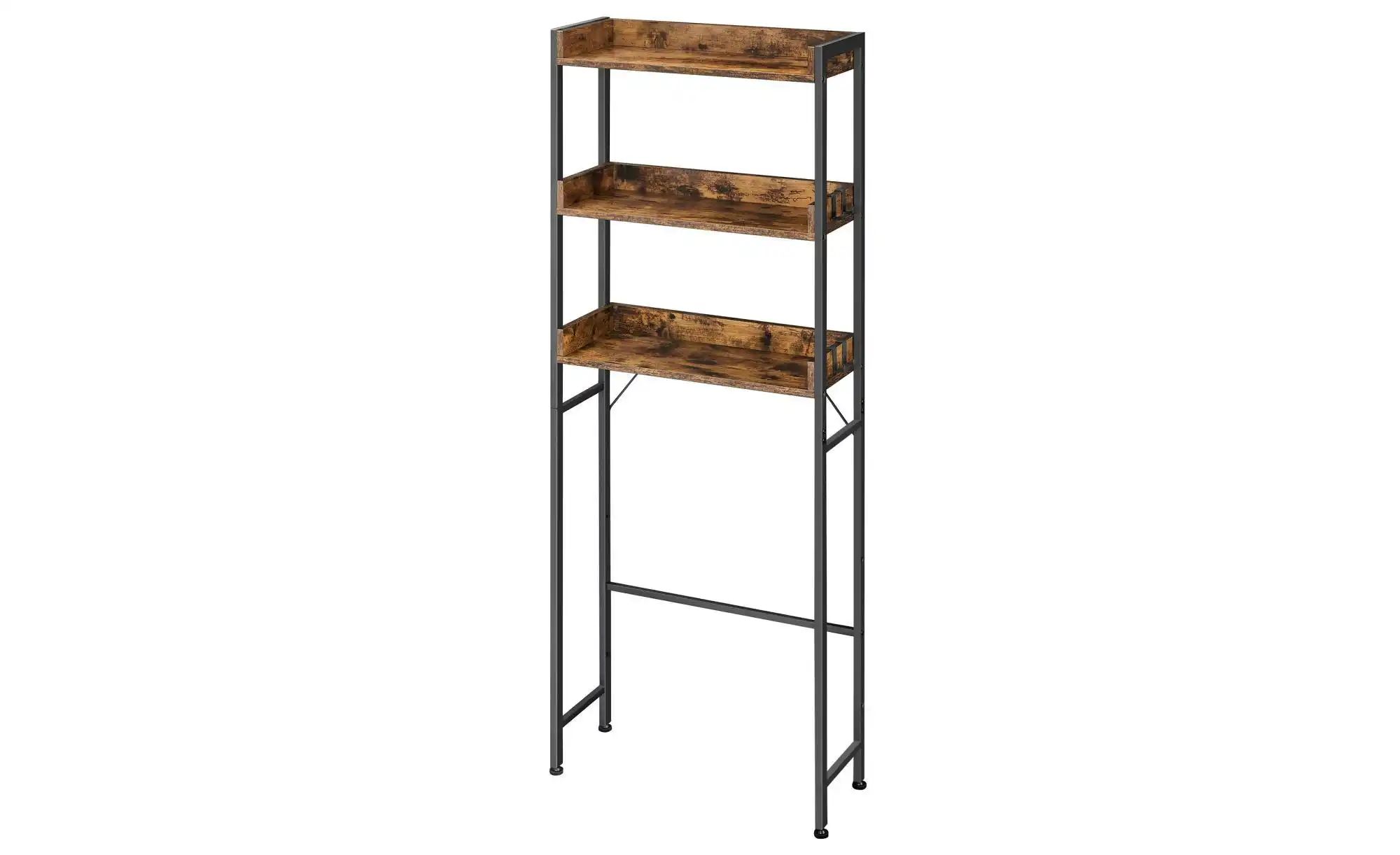 Waschmaschinenüberbau   ¦ braun ¦ Maße (cm): B: 63 H: 165 Regale > Badregal günstig online kaufen
