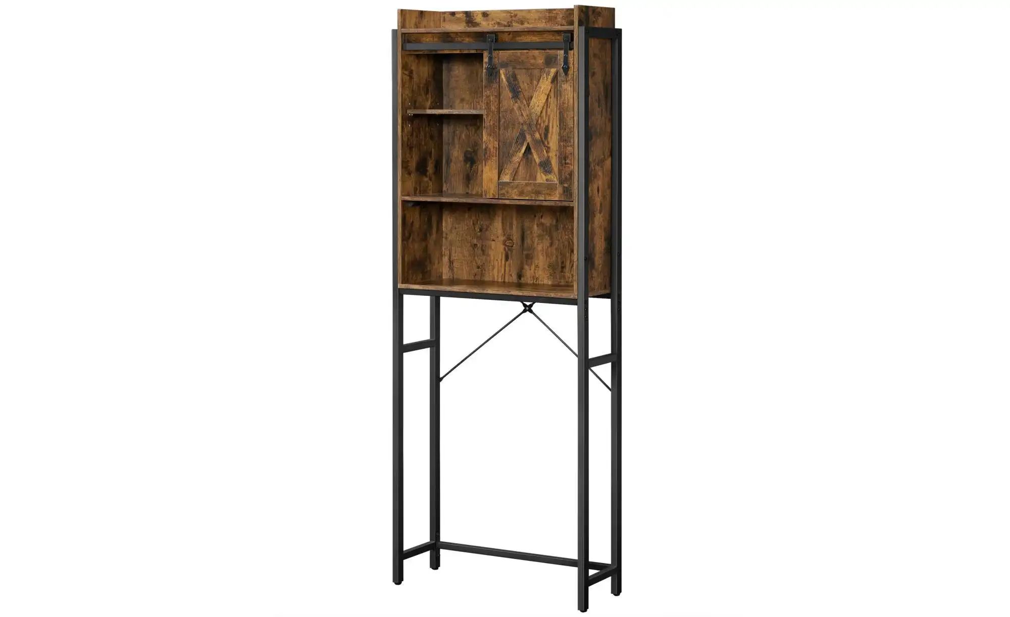 Waschmaschinenüberbau   ¦ braun ¦ Maße (cm): B: 64 H: 171 Regale > Badregal günstig online kaufen