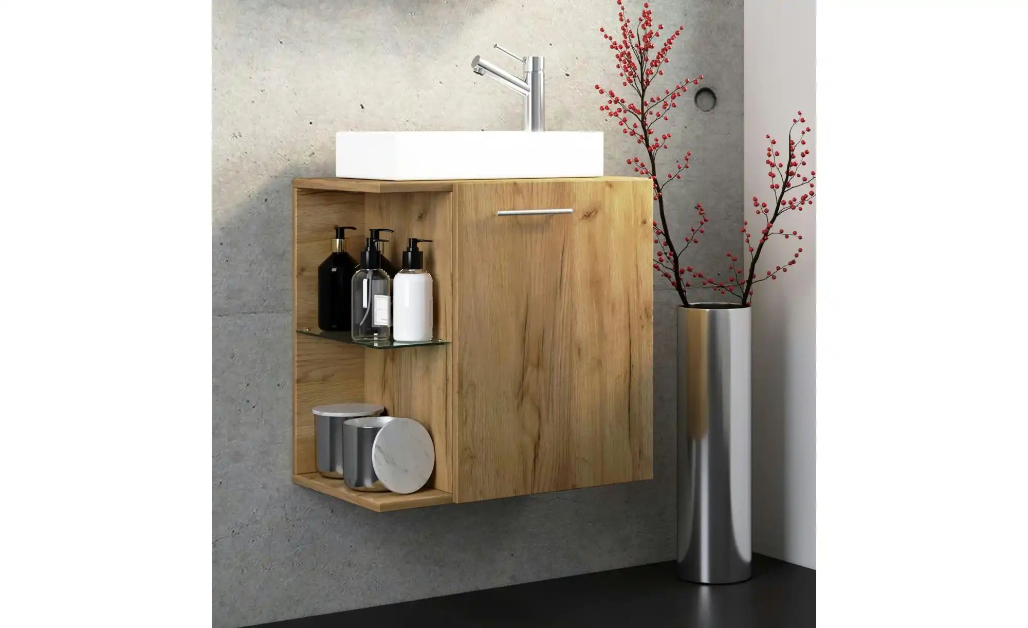 Badkombination   ¦ holzfarben ¦ Maße (cm): B: 52 H: 63 Schränke > Badschrän günstig online kaufen