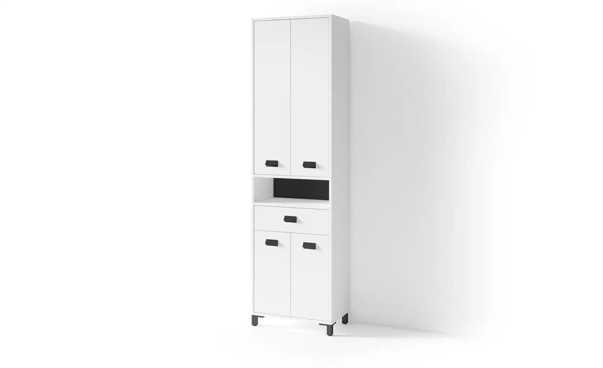 by Living Hochschrank  Wellness  weiß  Maße (cm): B: 54 H: 193 | 04251942250381