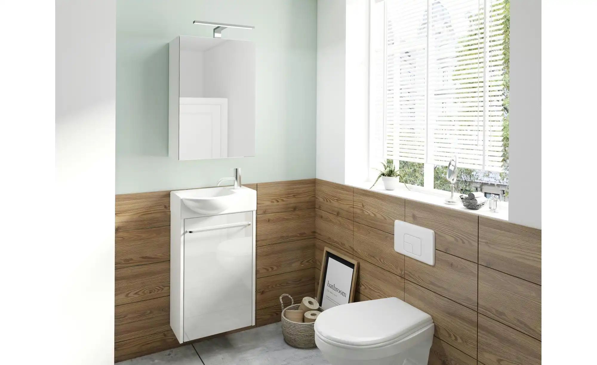 by Living Spiegelschrank  Spree ¦ weiß ¦ Maße (cm): B: 40 H: 60 Schränke > günstig online kaufen