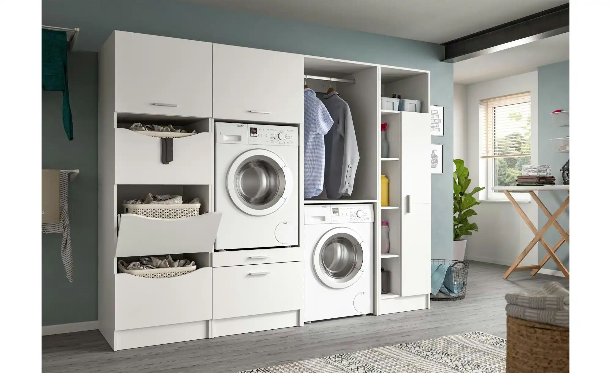 Universalschrank   ¦ weiß ¦ Maße (cm): B: 50 H: 195 Schränke > Badschränke günstig online kaufen