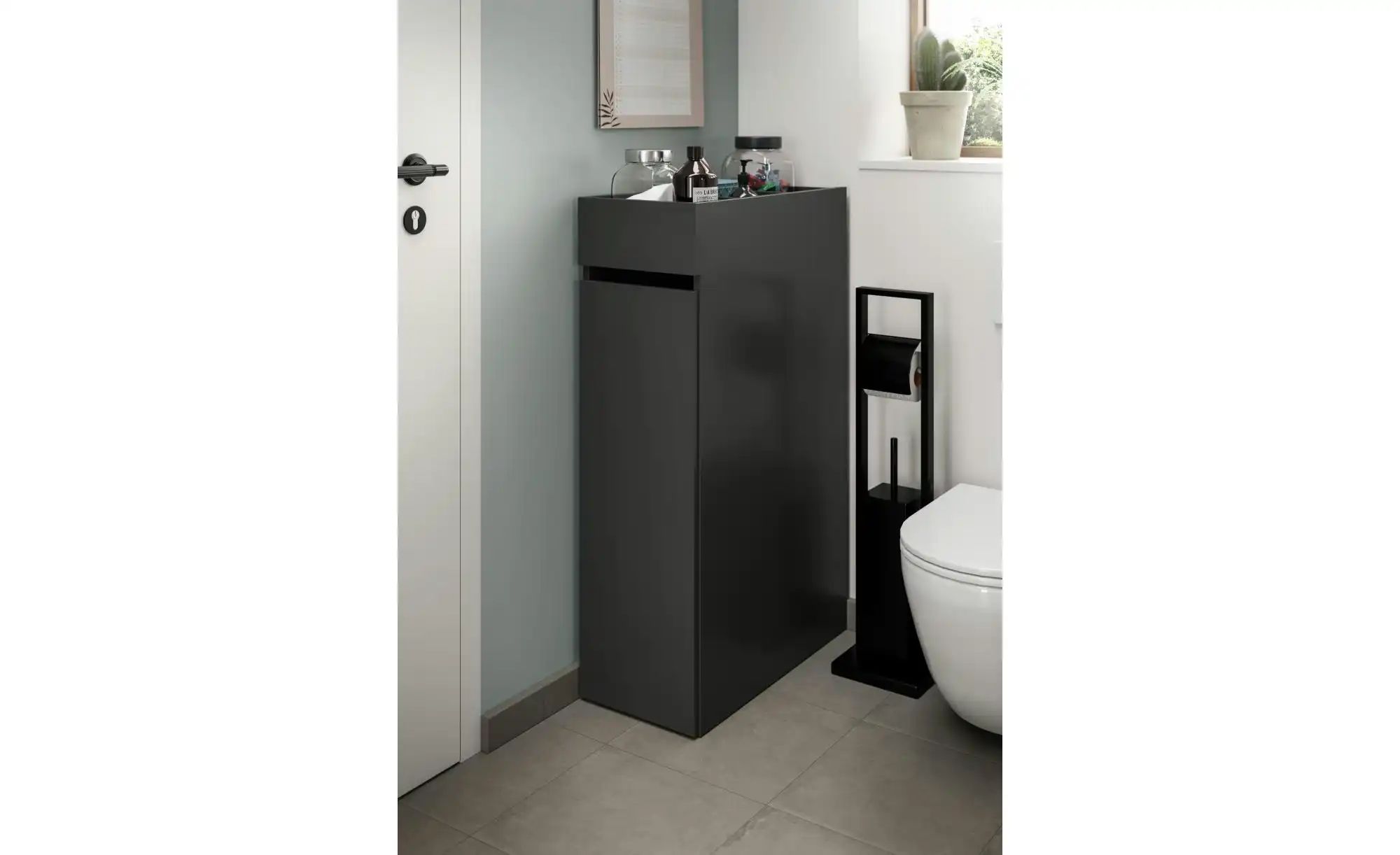 Anstellregal   ¦ grau ¦ Maße (cm): B: 29 H: 101 Schränke > Badschränke > Ba günstig online kaufen