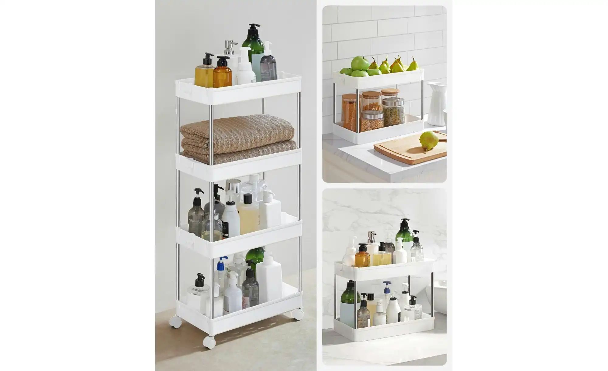 Badregal   ¦ weiß ¦ Maße (cm): B: 42 H: 86 Regale > Badregale - Höffner günstig online kaufen