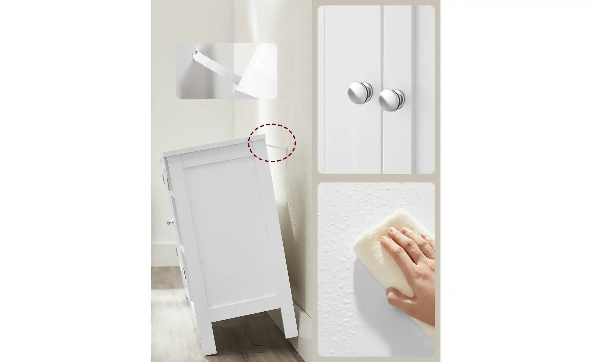 Waschbeckenunterschrank   ¦ weiß ¦ Maße (cm): B: 90 H: 60 Schränke > Badsch günstig online kaufen