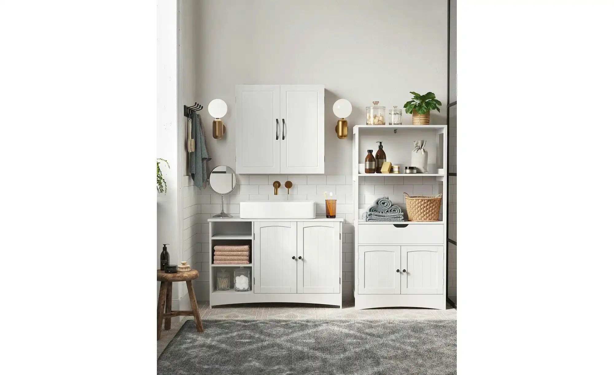 Thumbnail - Waschbeckenunterschrank ¦ weiß ¦ Maße (cm): B: 90 H: 60 Schränke > Badschränke > Waschbecken-unterschränke - Höffner