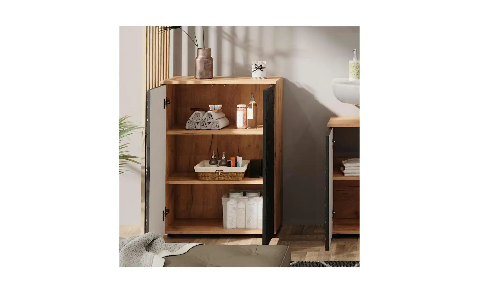 Midischrank   ¦ holzfarben ¦ Maße (cm): B: 60 H: 81 Schränke > Badschränke günstig online kaufen