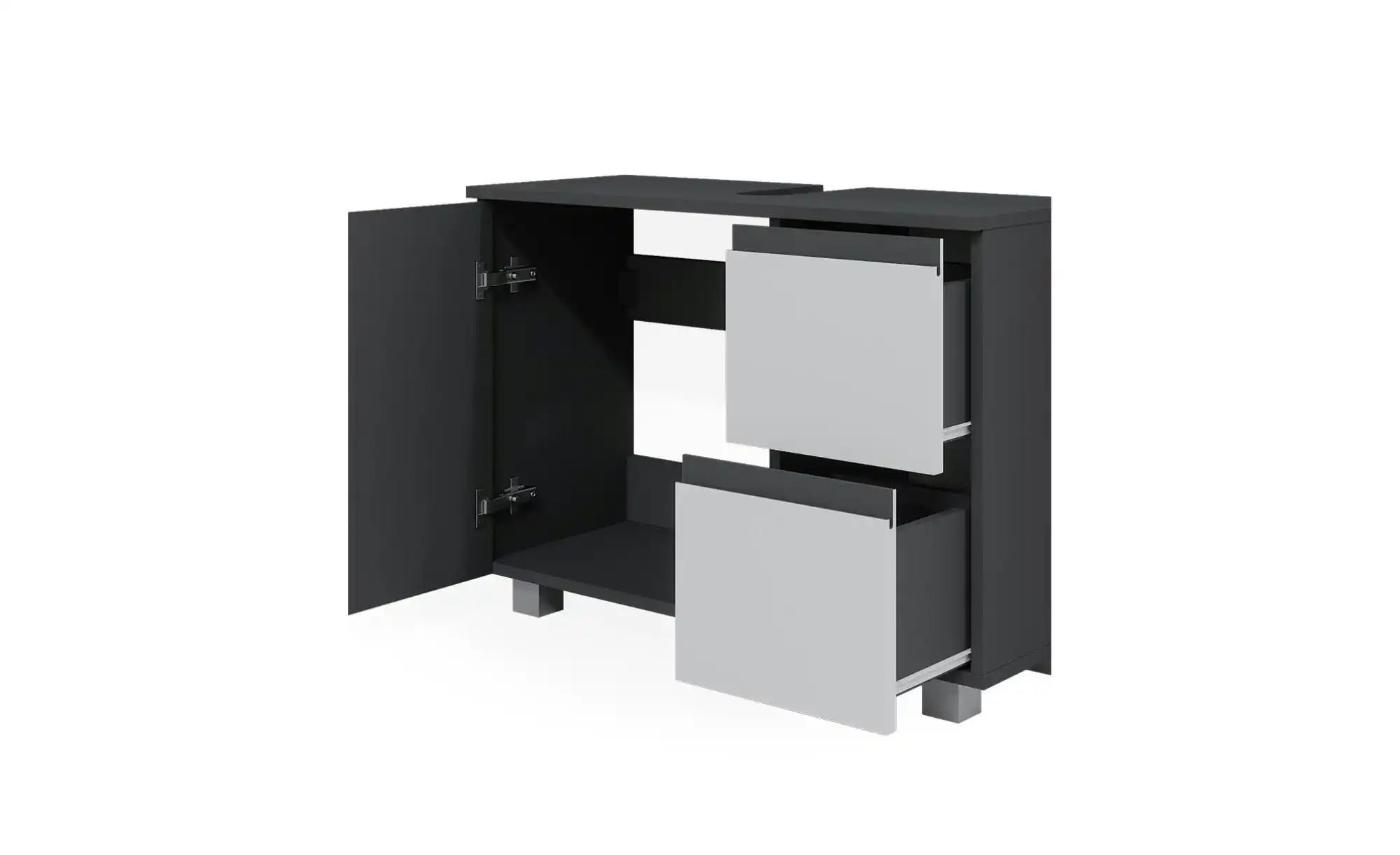 Thumbnail - Waschbeckenunterschrank   ¦ weiß ¦ Maße (cm): B: 80 H: 60,8 Schränke > Badschränke > Waschbecken-unterschränke - Höffner