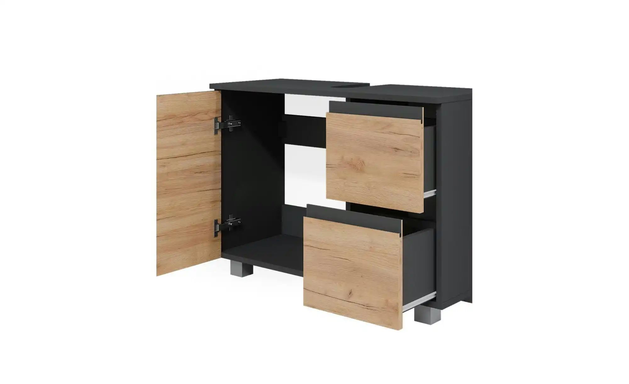 Thumbnail - Waschbeckenunterschrank   ¦ holzfarben ¦ Maße (cm): B: 80 H: 60,8 Schränke > Badschränke > Waschbecken-unterschränke - H...