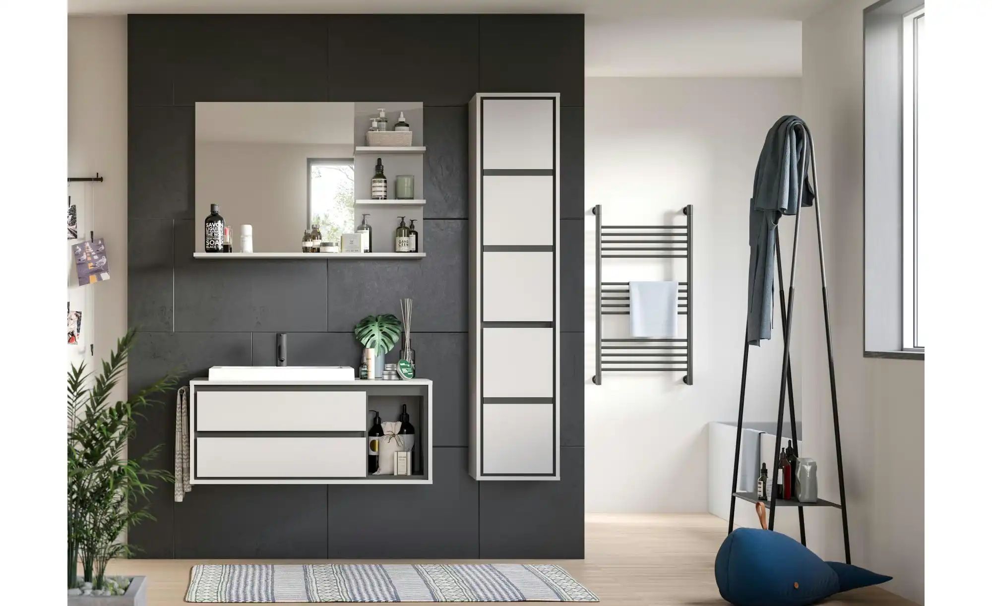 Spiegel  Janker See ¦ grau ¦ Maße (cm): B: 100 H: 69 T: 16.0 Accessoires > günstig online kaufen