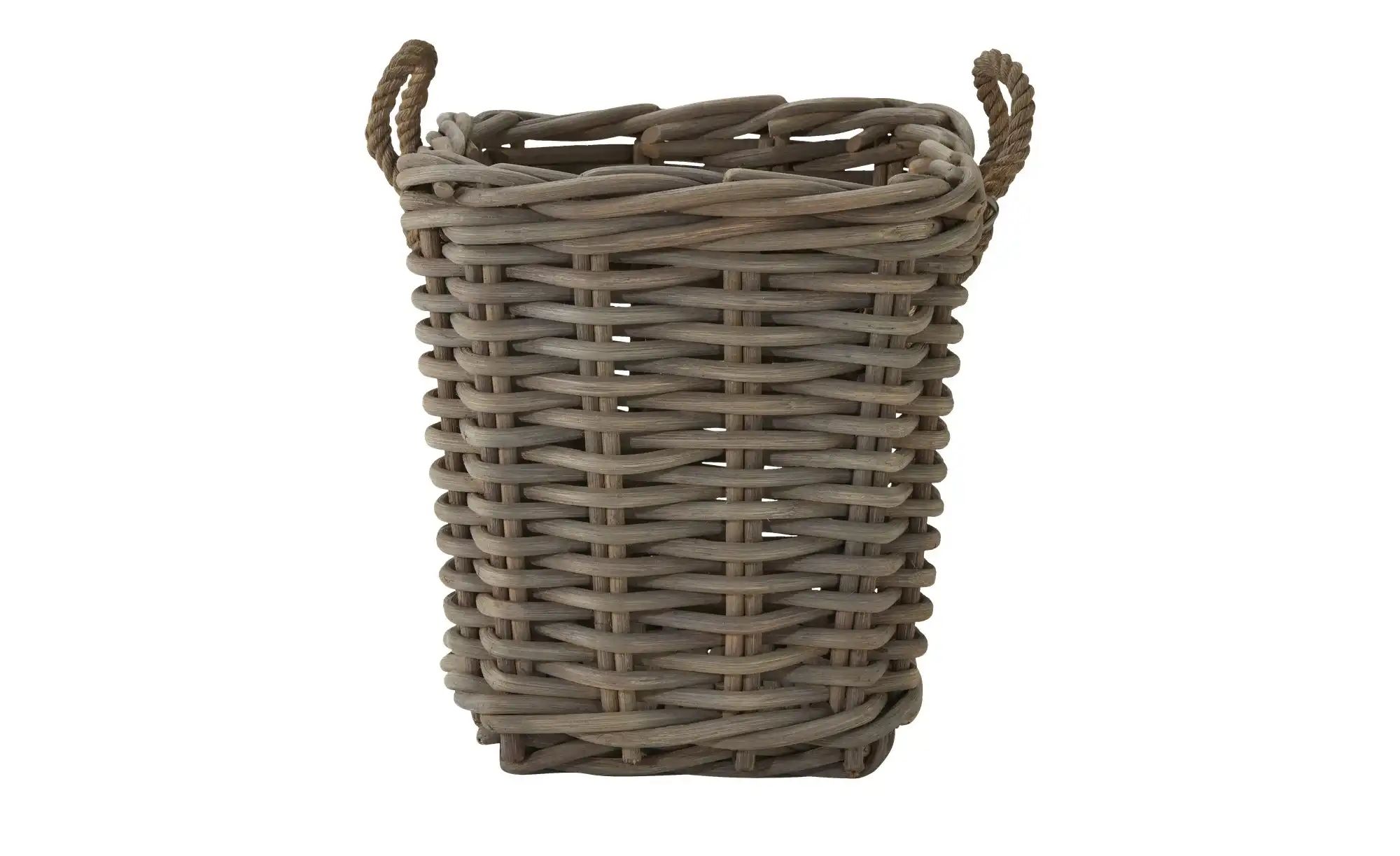 HOME STORY Aufbewahrungskorb   ¦ braun ¦ Rattan ¦ Maße (cm): B: 43 H: 45 T: günstig online kaufen