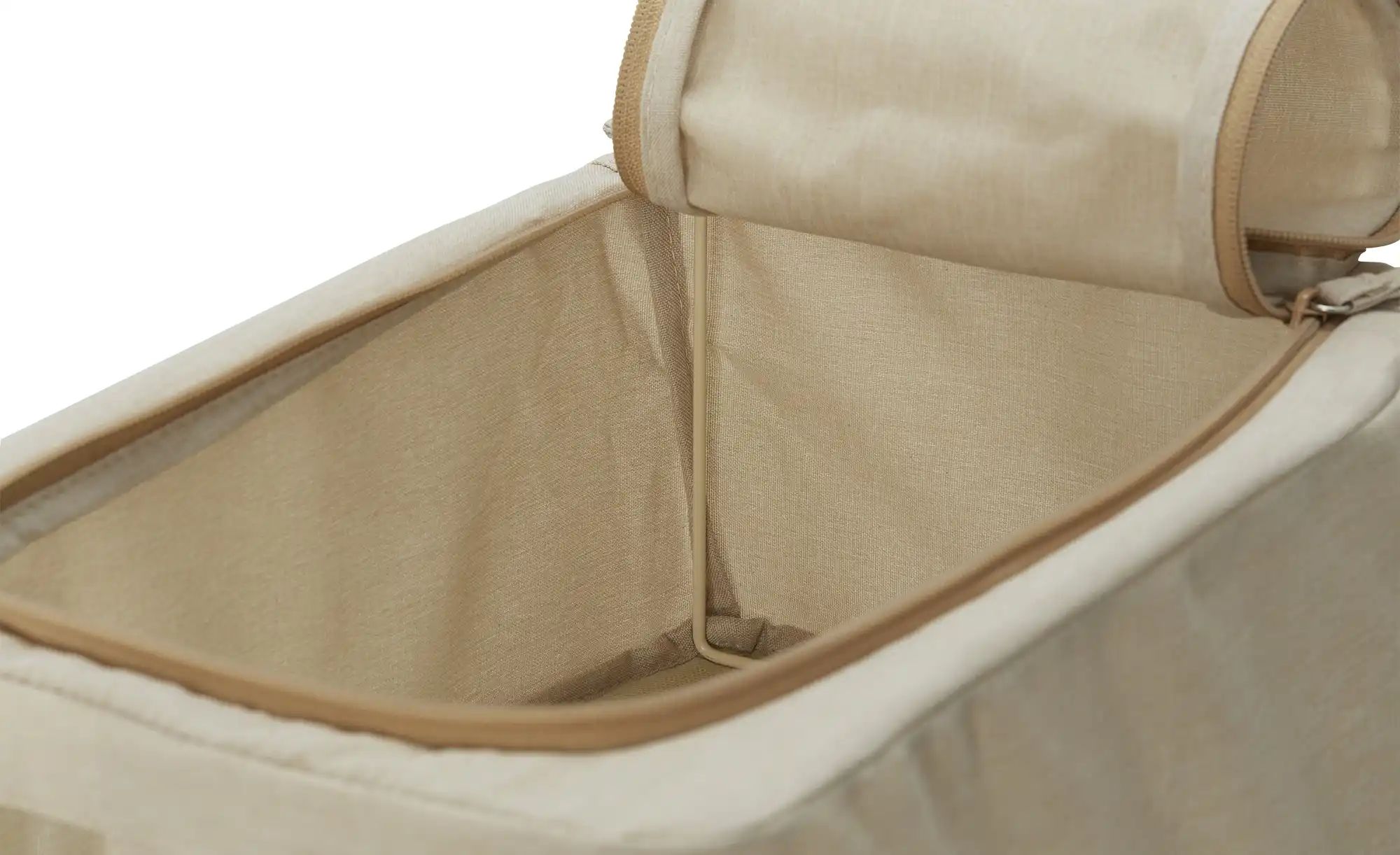 Thumbnail - Aufbewahrungsbox mit Fenster   ¦ beige ¦ Polyester,Metall ¦ Maße (cm): B: 35 H: 15 T: 25.0 Aufbewahrung > Körbe - Höffne...