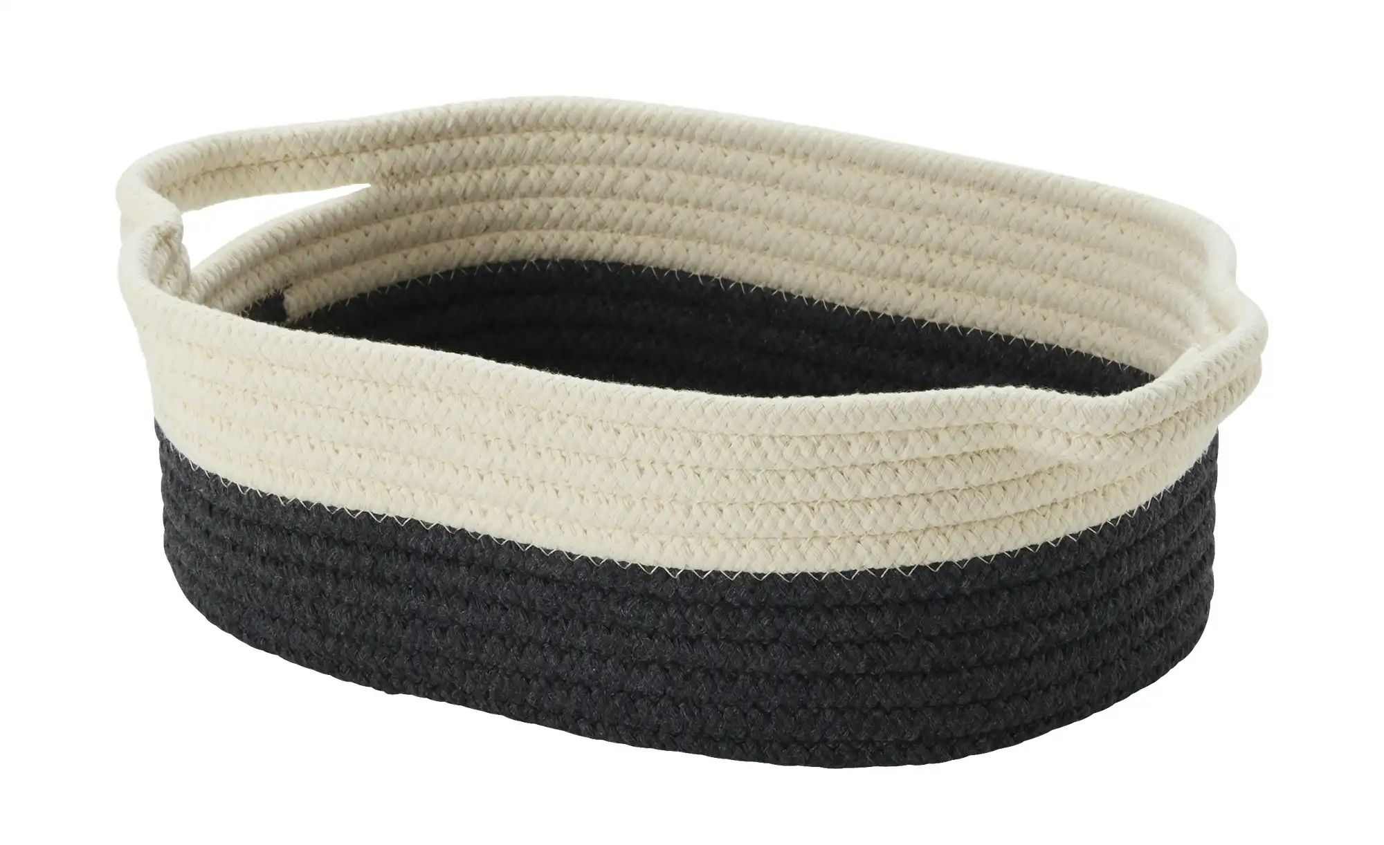 Thumbnail - HOME STORY Aufbewahrungskorb 3er Set ¦ schwarz ¦ Polyester,Baumwolle ¦ Maße (cm): B: 33 H: 11 T: 23.0 Aufbewahrung > ...