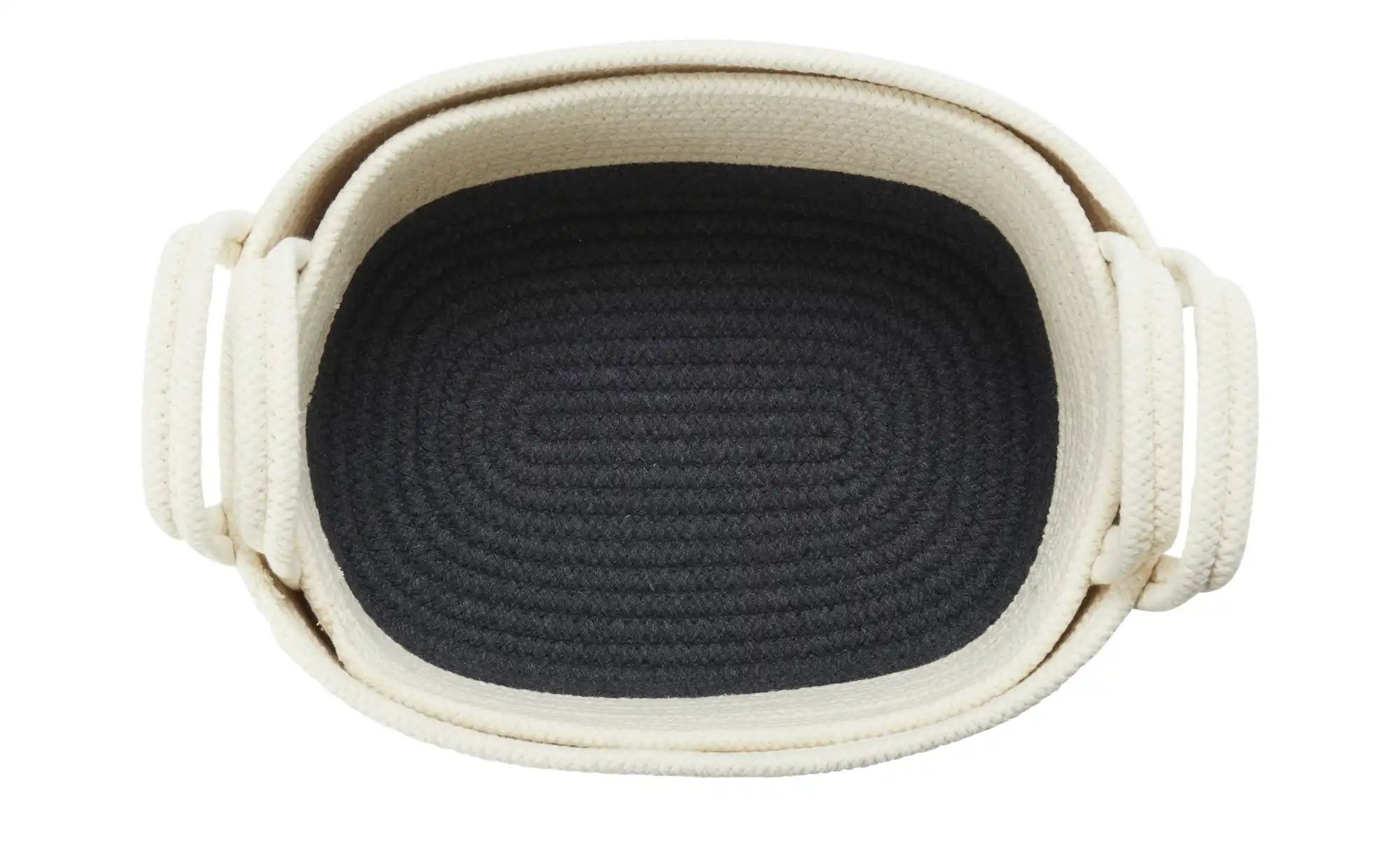 Thumbnail - HOME STORY Aufbewahrungskorb  2er Set   ¦ creme ¦ Polyester,Baumwolle ¦ Maße (cm): B: 34 H: 18 T: 24.0 Aufbewahrung > Kö...