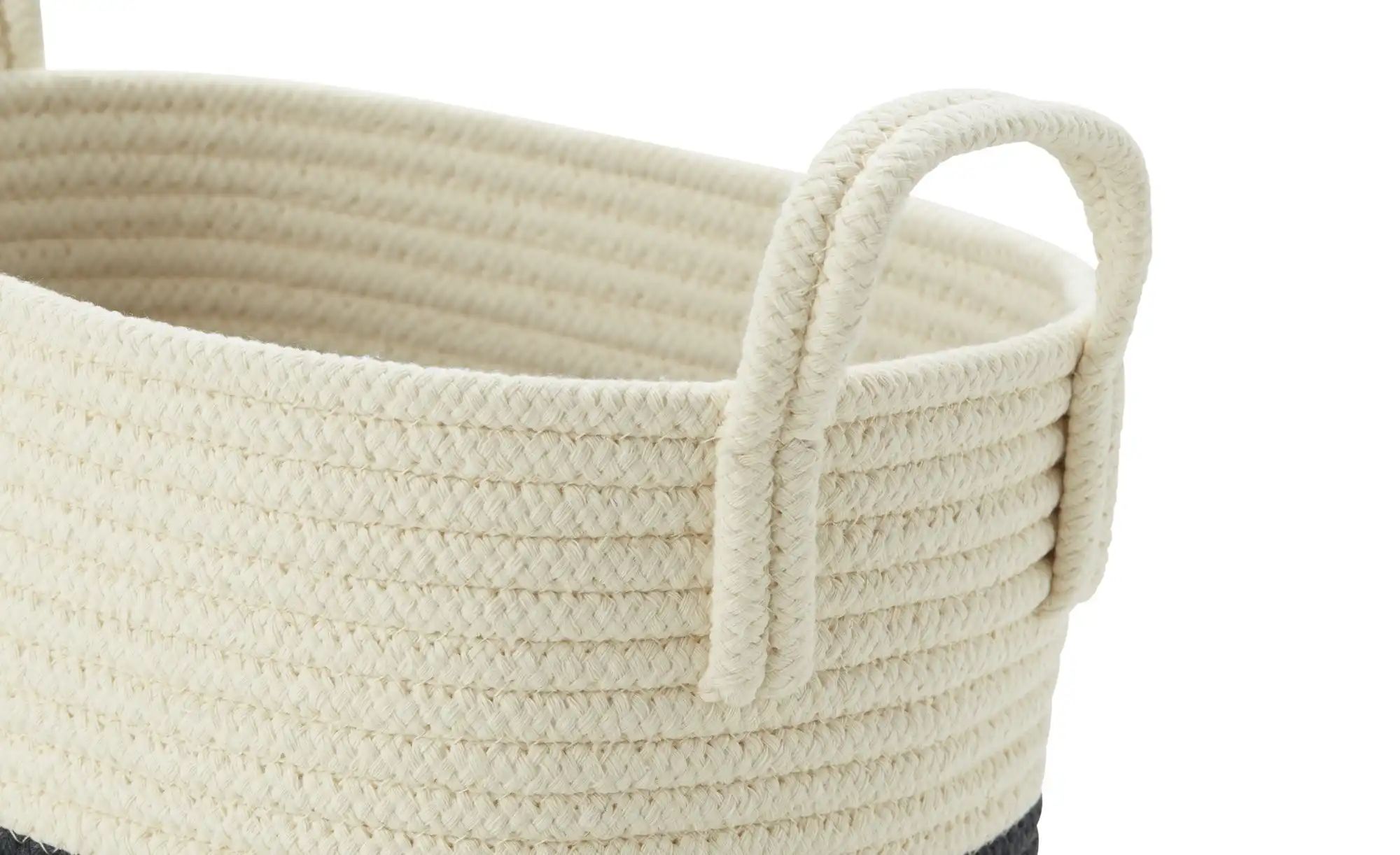 Thumbnail - HOME STORY Aufbewahrungskorb  2er Set   ¦ creme ¦ Polyester,Baumwolle ¦ Maße (cm): B: 34 H: 18 T: 24.0 Aufbewahrung > Kö...