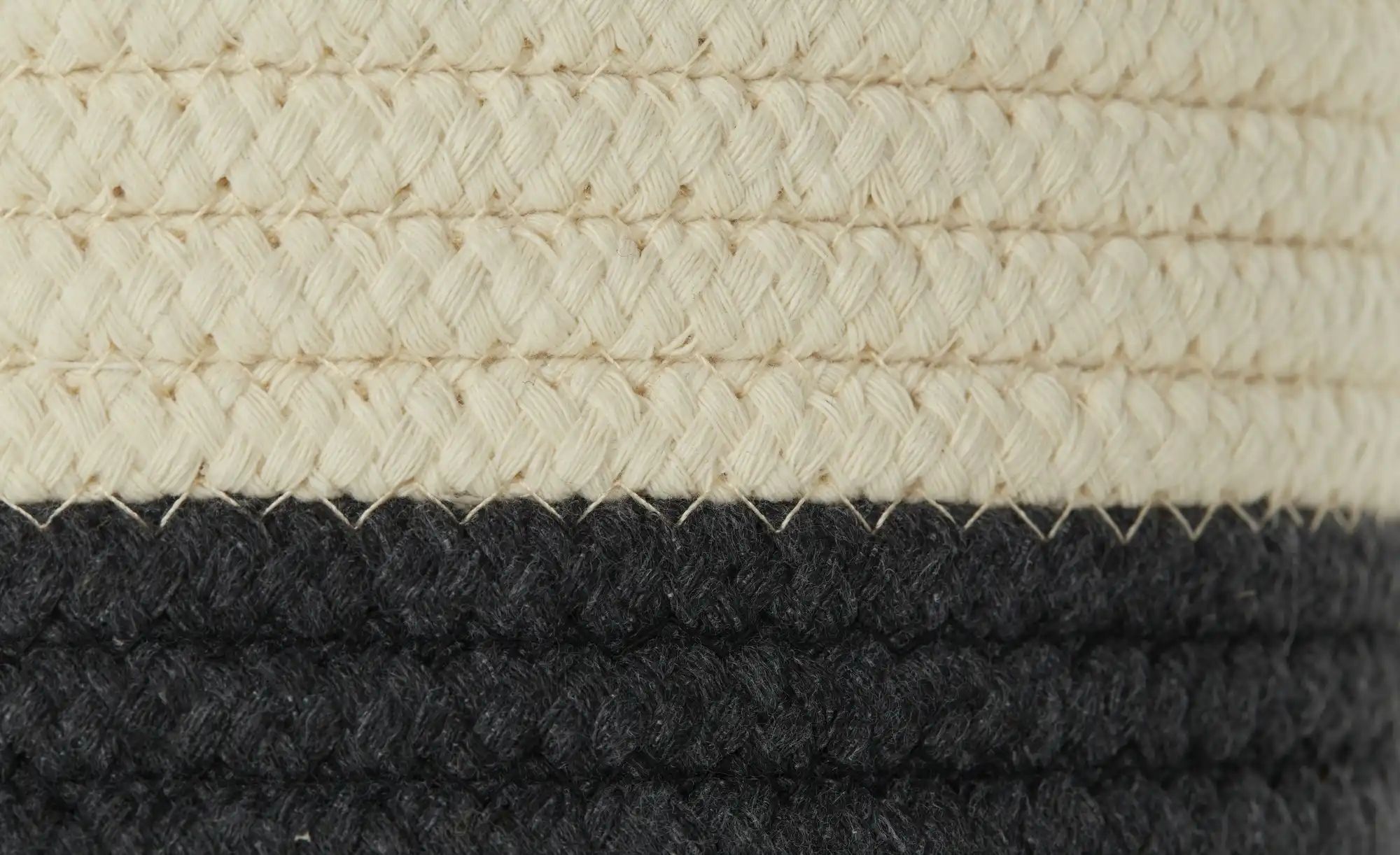 Thumbnail - HOME STORY Aufbewahrungskorb  2er Set   ¦ Polyester,Baumwolle ¦ Maße (cm): H: 16  Ø: 22 Aufbewahrung > Körbe - Höffner