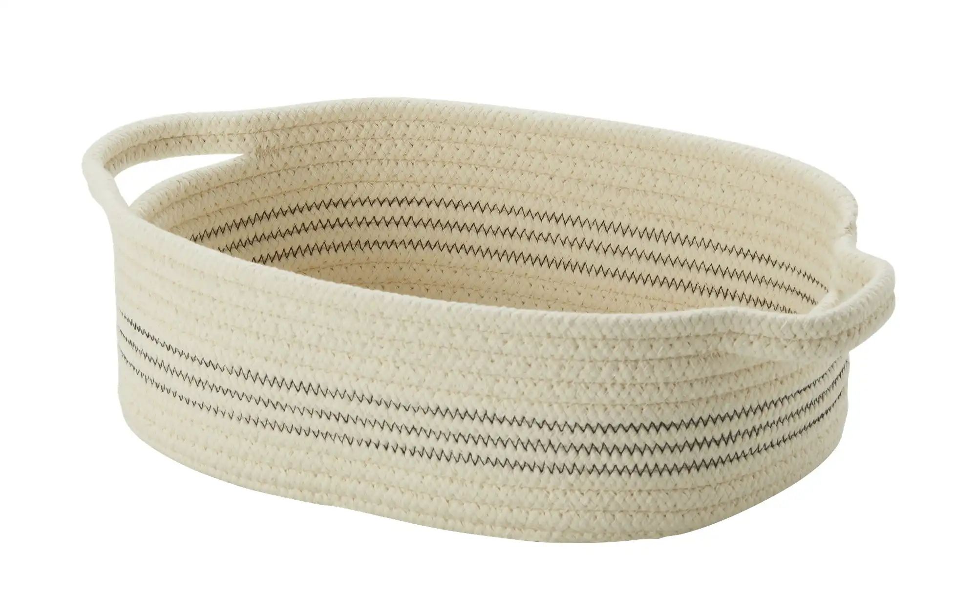 Thumbnail - HOME STORY Aufbewahrungskörbe 3er Set ¦ beige ¦ Polyester,Baumwolle ¦ Maße (cm): B: 33 H: 11 T: 23.0 Aufbewahrung > K...