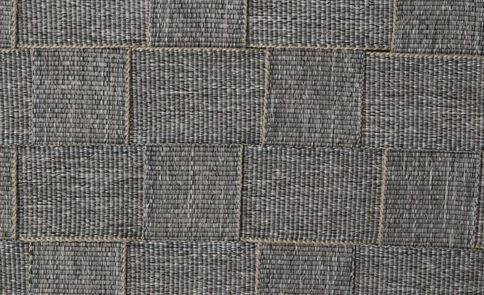 HOME STORY Wäschekorb   ¦ grau ¦ Polyester,Metall ¦ Maße (cm): B: 42 H: 52 günstig online kaufen