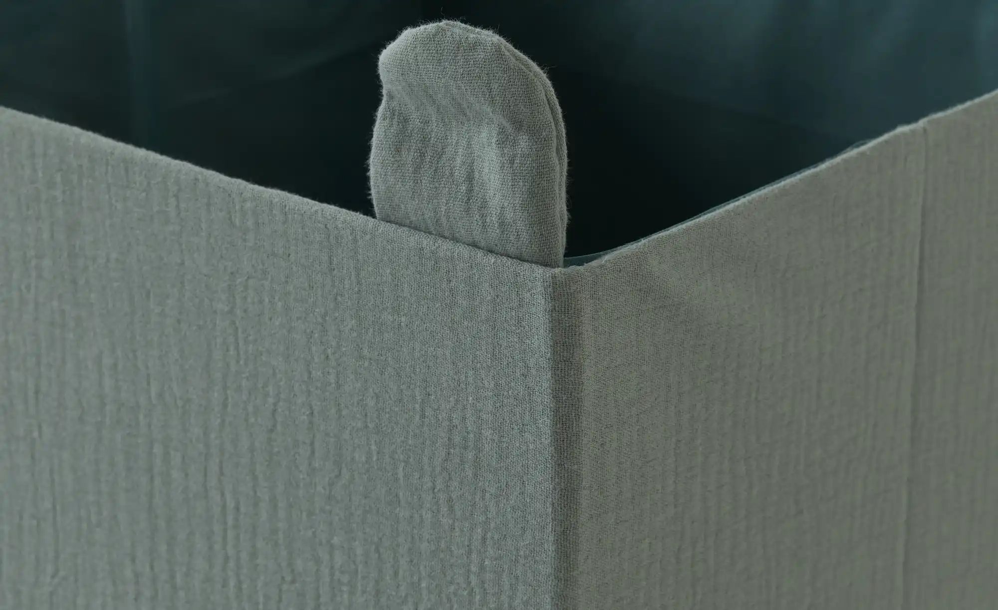 Thumbnail - Aufbewahrungsbox faltbar   ¦ blau ¦ Polyester,Pappe ¦ Maße (cm): B: 28 H: 28 T: 28.0 Aufbewahrung > Körbe - Höffner