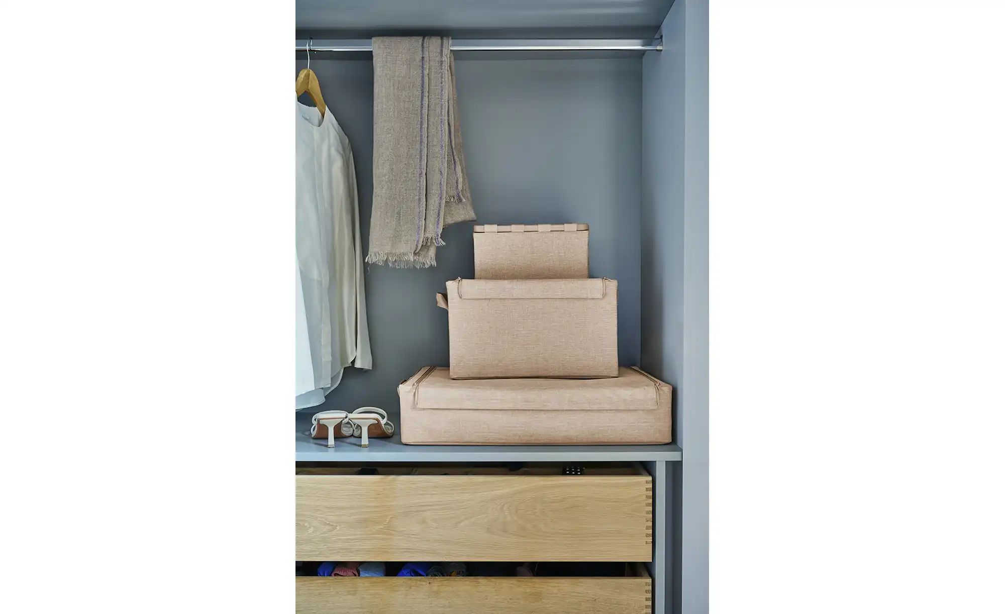 Thumbnail - reisenthel Aufbewahrungsbox   ¦ beige ¦ Polyester,Metall ¦ Maße (cm): B: 28 H: 13 T: 23.0 Aufbewahrung > Körbe - Höffner