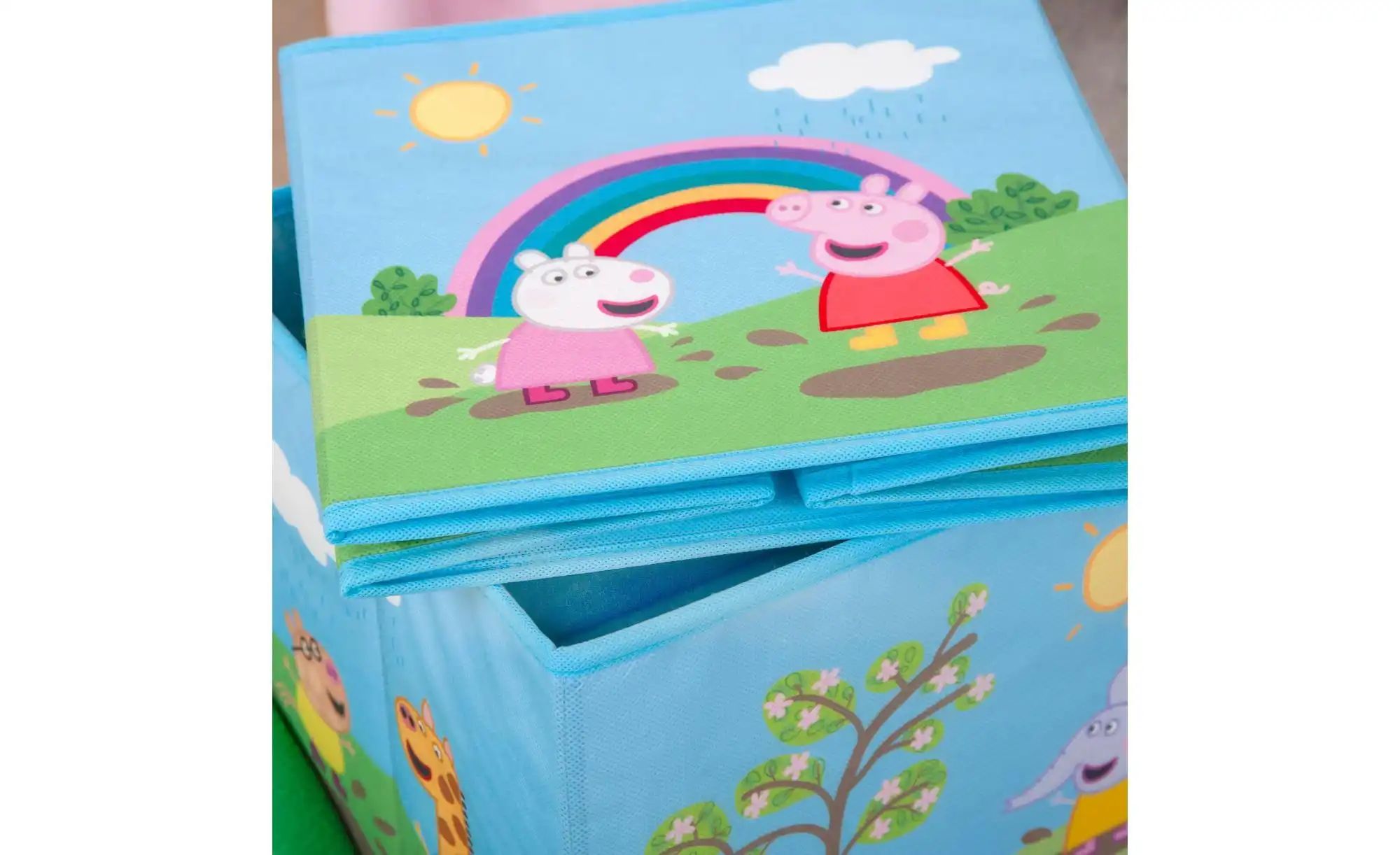 Herding Aufbewahrungsbox  Peppa Wutz ¦ mehrfarbig ¦ Stoff ¦ Maße (cm): B: 3 günstig online kaufen
