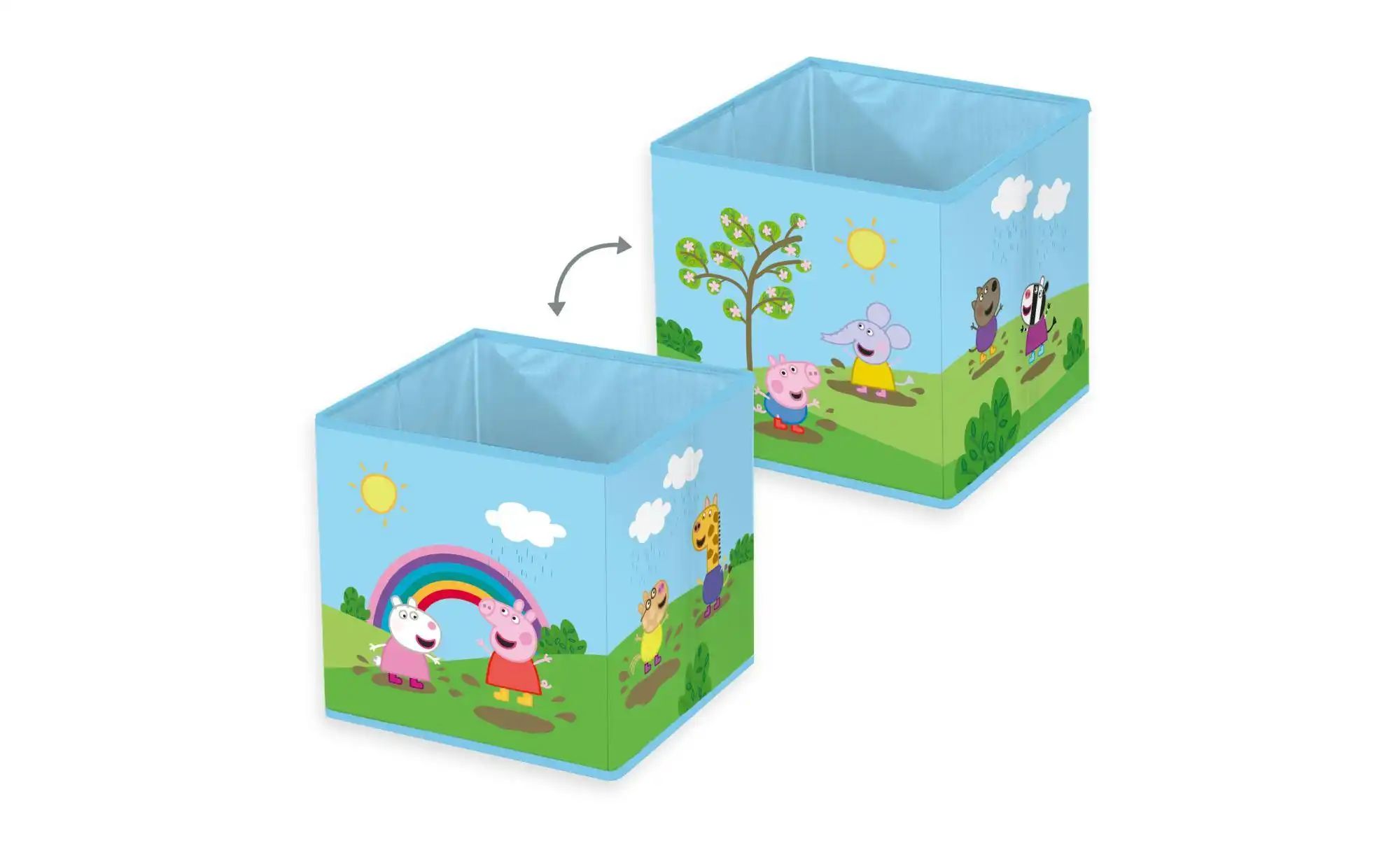 Thumbnail - Herding Aufbewahrungsbox  Peppa Wutz ¦ mehrfarbig ¦ Stoff ¦ Maße (cm): B: 30 H: 30 Aufbewahrung > Aufbewahrungsboxen - H...