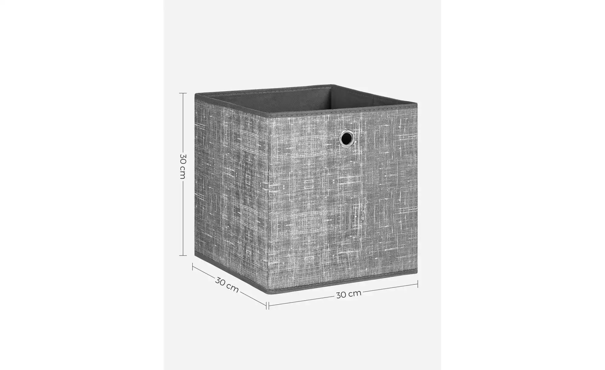Aufbewahrungsbox 6er-Set   ¦ grau ¦ Polypropylen ¦ Maße (cm): B: 30 H: 30 A günstig online kaufen
