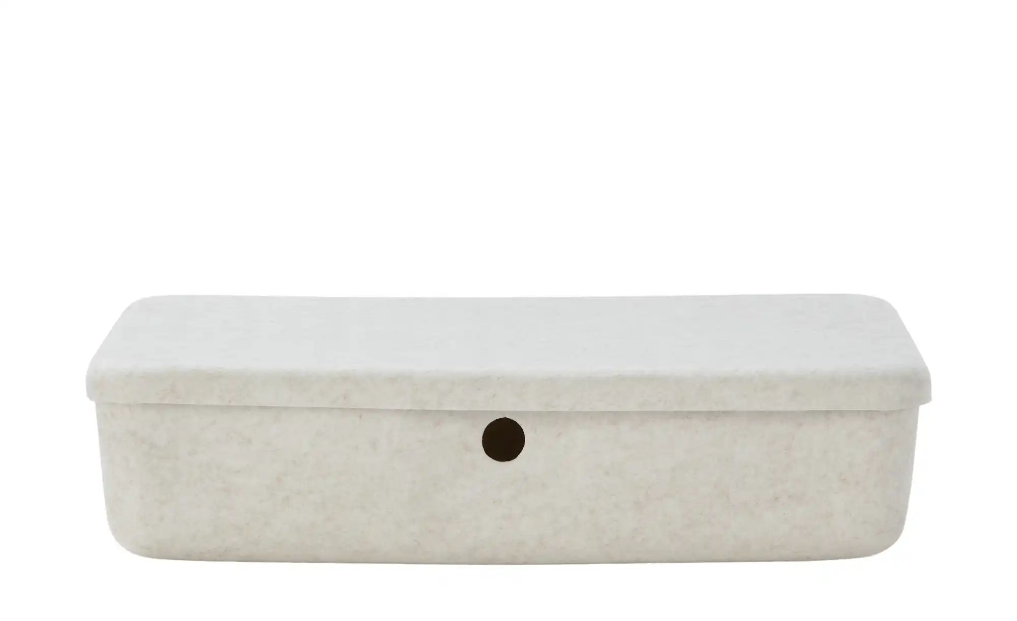 Aufbewahrungsbox mit Deckel   ¦ beige ¦ Filz ¦ Maße (cm): B: 37 H: 14 Aufbe günstig online kaufen