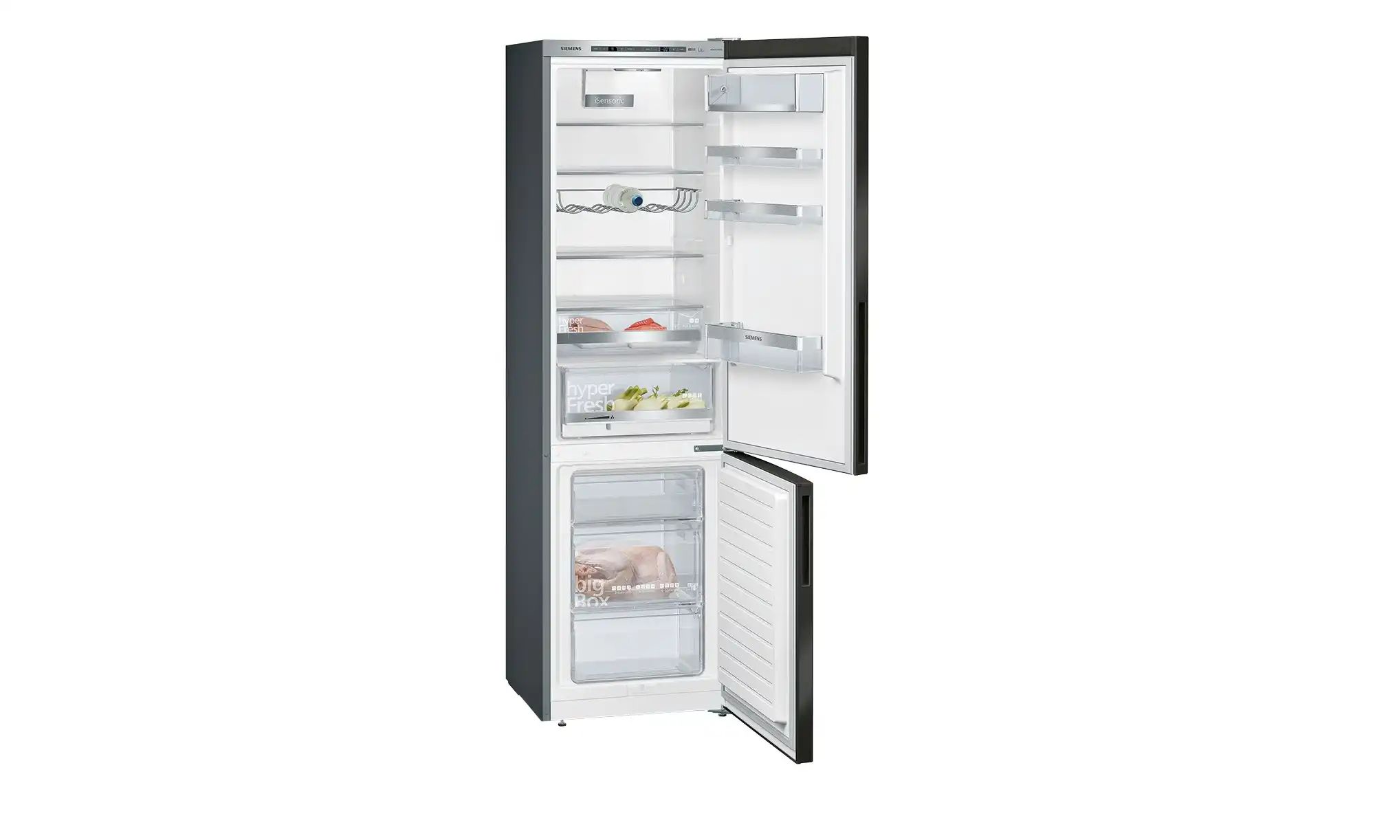 SIEMENS Kühl-Gefrier-Kombination  KG39E8XBA  ¦ schwarz ¦ Kunststoff,Metall günstig online kaufen