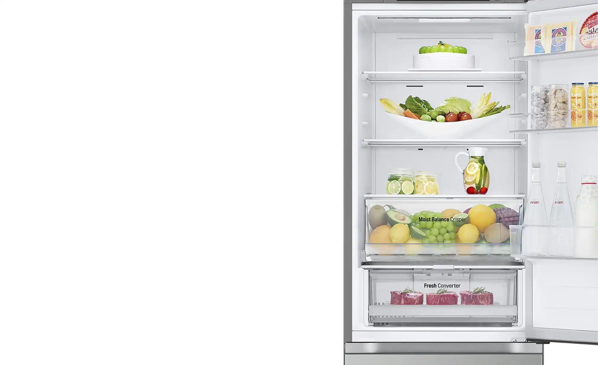 LG Electronics Kühl-Gefrier-Kombination  GBV3100CPY ¦ silber ¦ Metall lacki günstig online kaufen