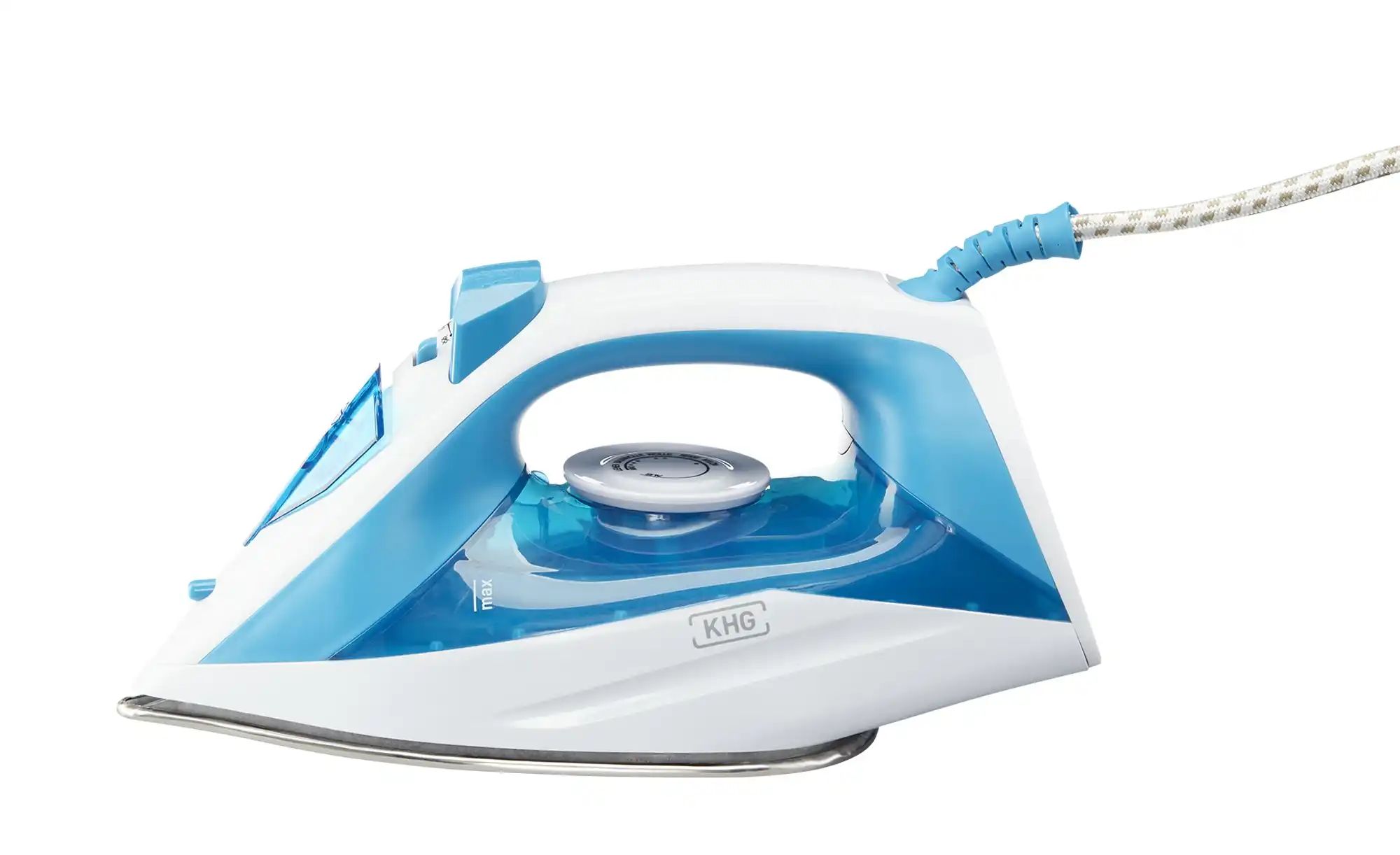 KHG Dampfbügeleisen  DB-1600WB ¦ blau ¦ Kunststoff,Edelstahl ¦ Maße (cm): B günstig online kaufen