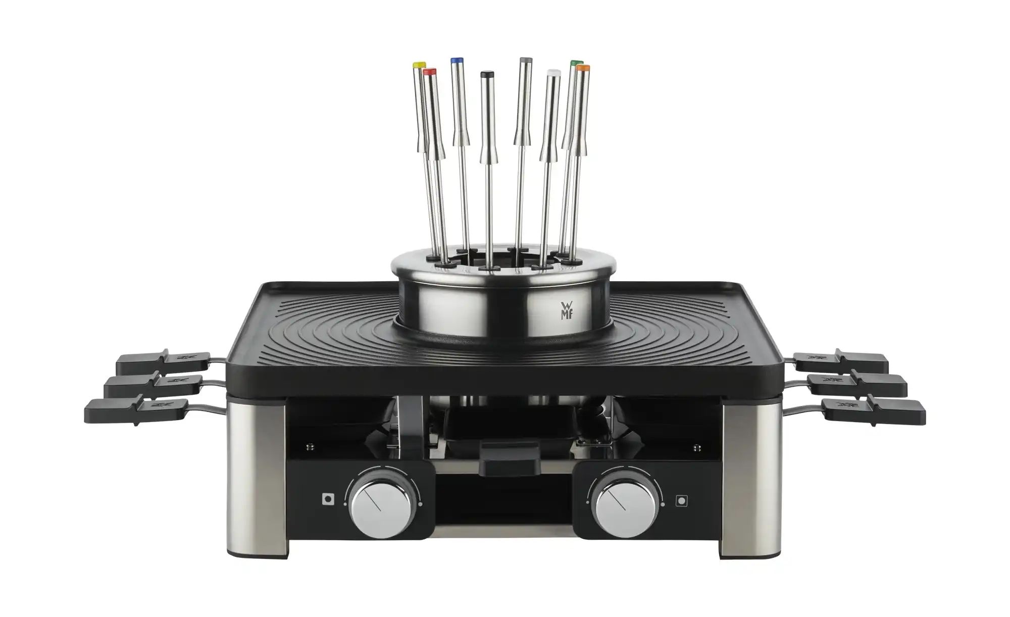 WMF Raclette-Grill-Fondue  Lumero Gourmet ¦ schwarz ¦ Maße (cm): B: 19,5 H: günstig online kaufen